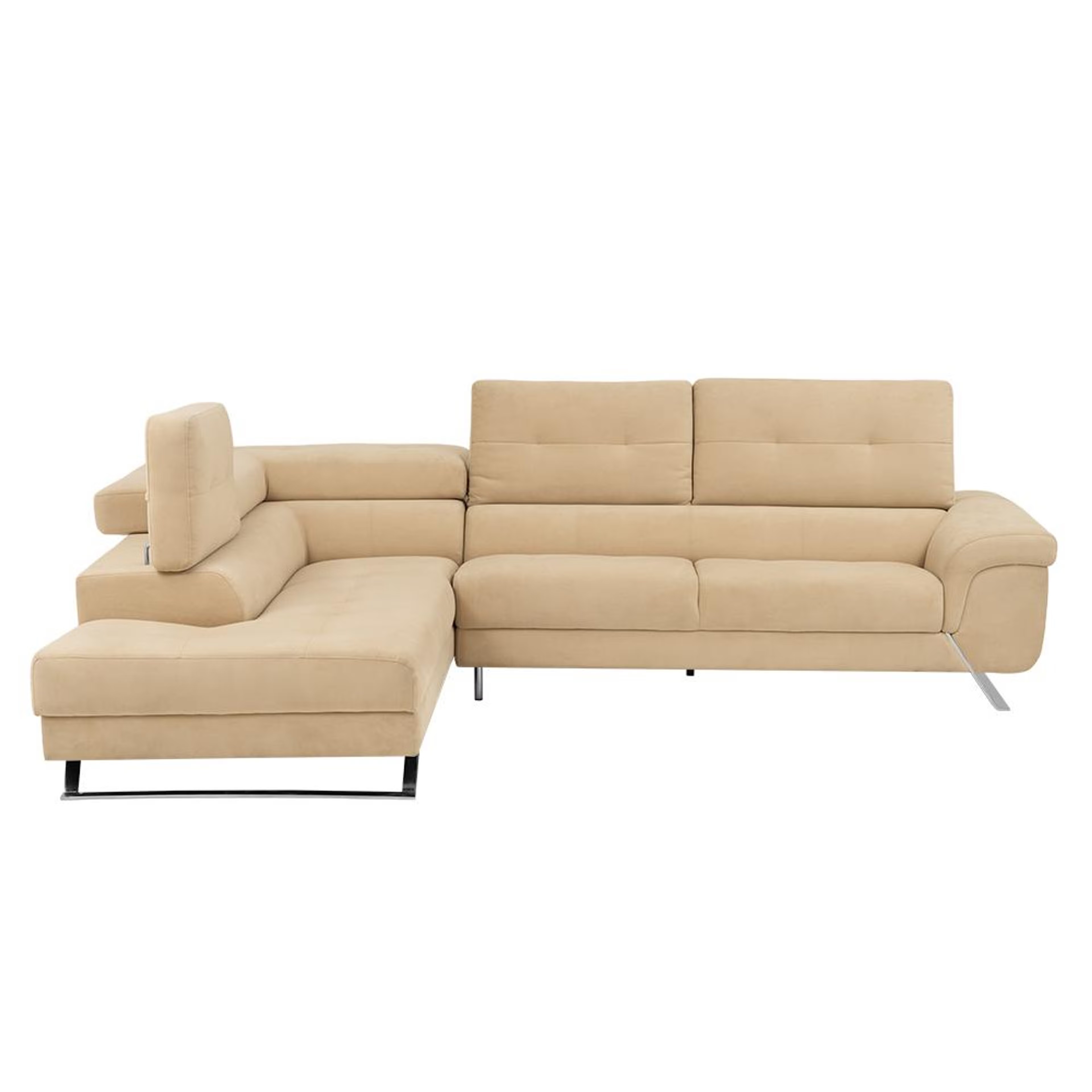 Wakefit Comoros Corner L Shape Sofa (3 Seater + Left Aligned Chaise) Set (3 Seater + Left Aligned Chaise), Beige 4 Wakefit Comoros Corner L Shape Sofa (3 Seater + Left Aligned Chaise) Set (3 Seater + Left Aligned Chaise), Beige