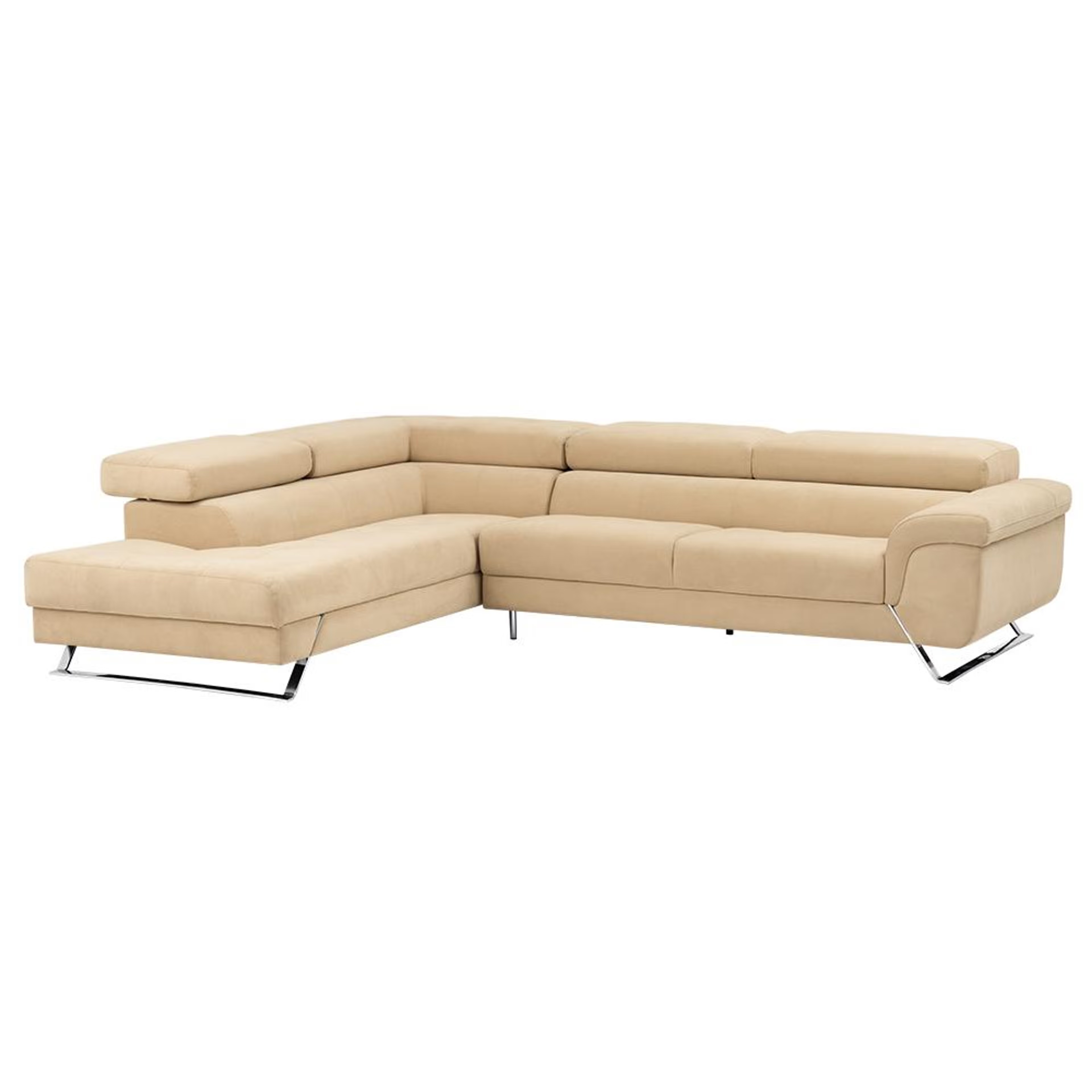 Wakefit Comoros Corner L Shape Sofa (3 Seater + Left Aligned Chaise) Set (3 Seater + Left Aligned Chaise), Beige 6 Wakefit Comoros Corner L Shape Sofa (3 Seater + Left Aligned Chaise) Set (3 Seater + Left Aligned Chaise), Beige