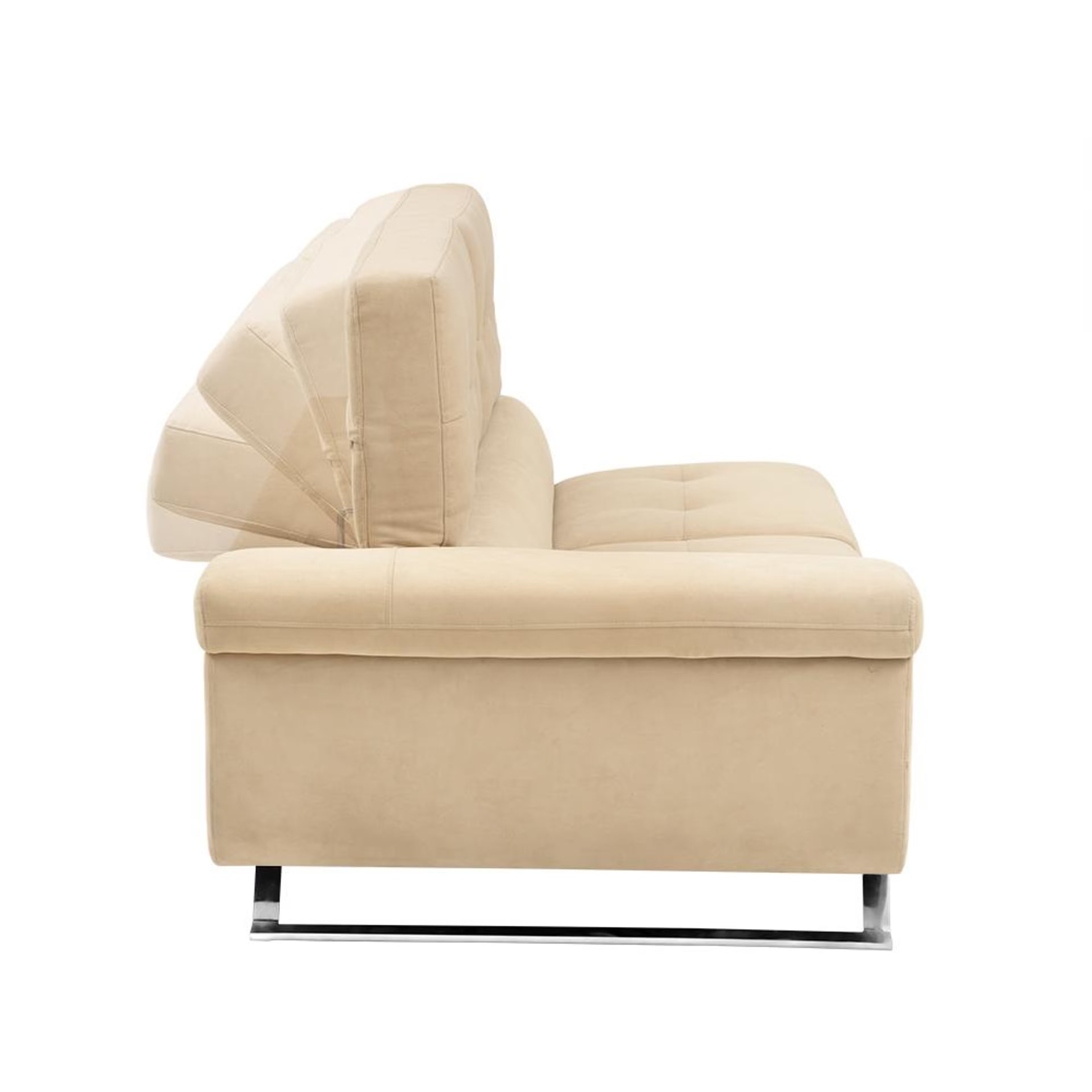 Home 31 Wakefit Comoros Corner L Shape Sofa (3 Seater + Right Aligned Chaise) Set (3 Seater + Right Aligned Chaise), Beige