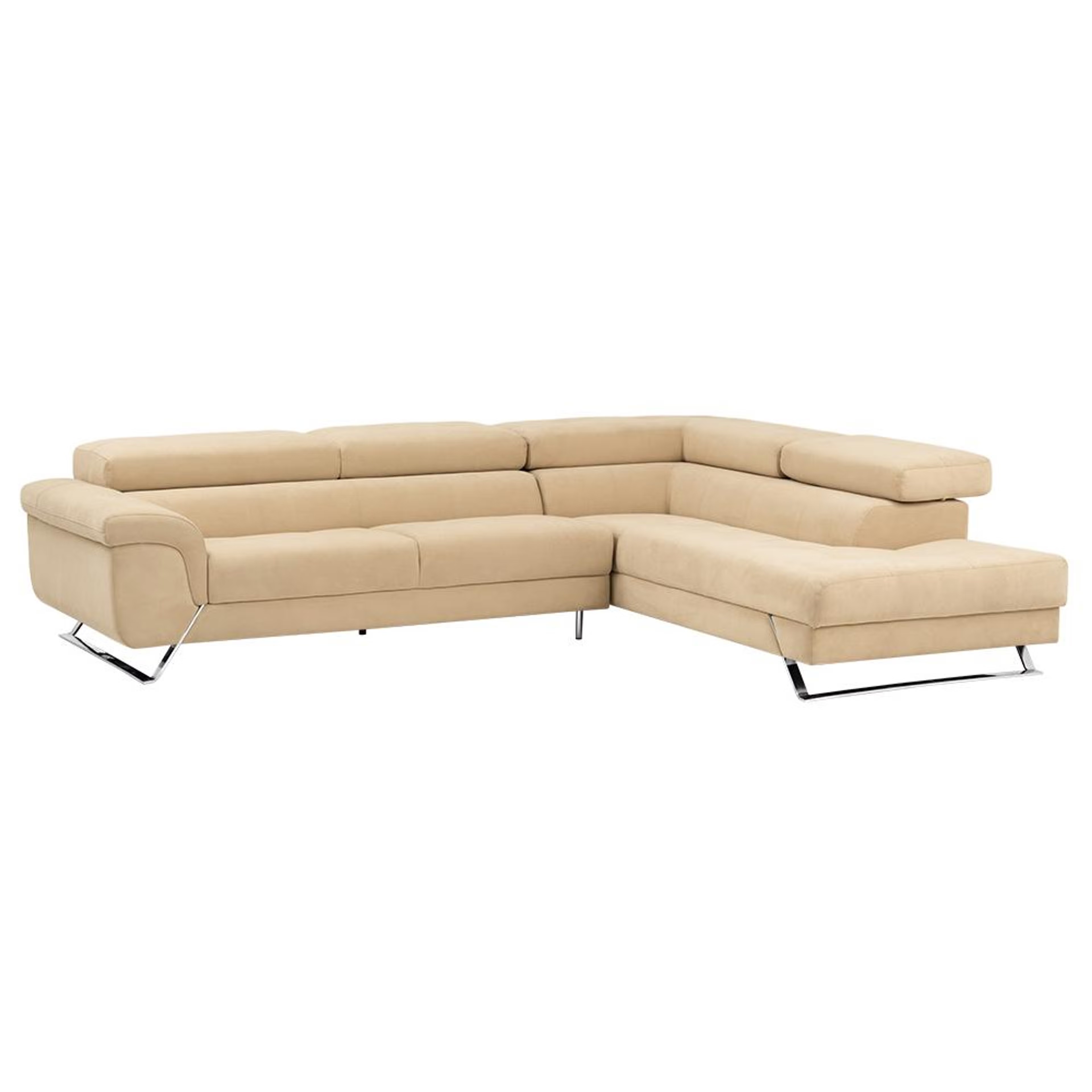 Wakefit Comoros Corner L Shape Sofa (3 Seater + Right Aligned Chaise) Set (3 Seater + Right Aligned Chaise), Beige 6 Wakefit Comoros Corner L Shape Sofa (3 Seater + Right Aligned Chaise) Set (3 Seater + Right Aligned Chaise), Beige