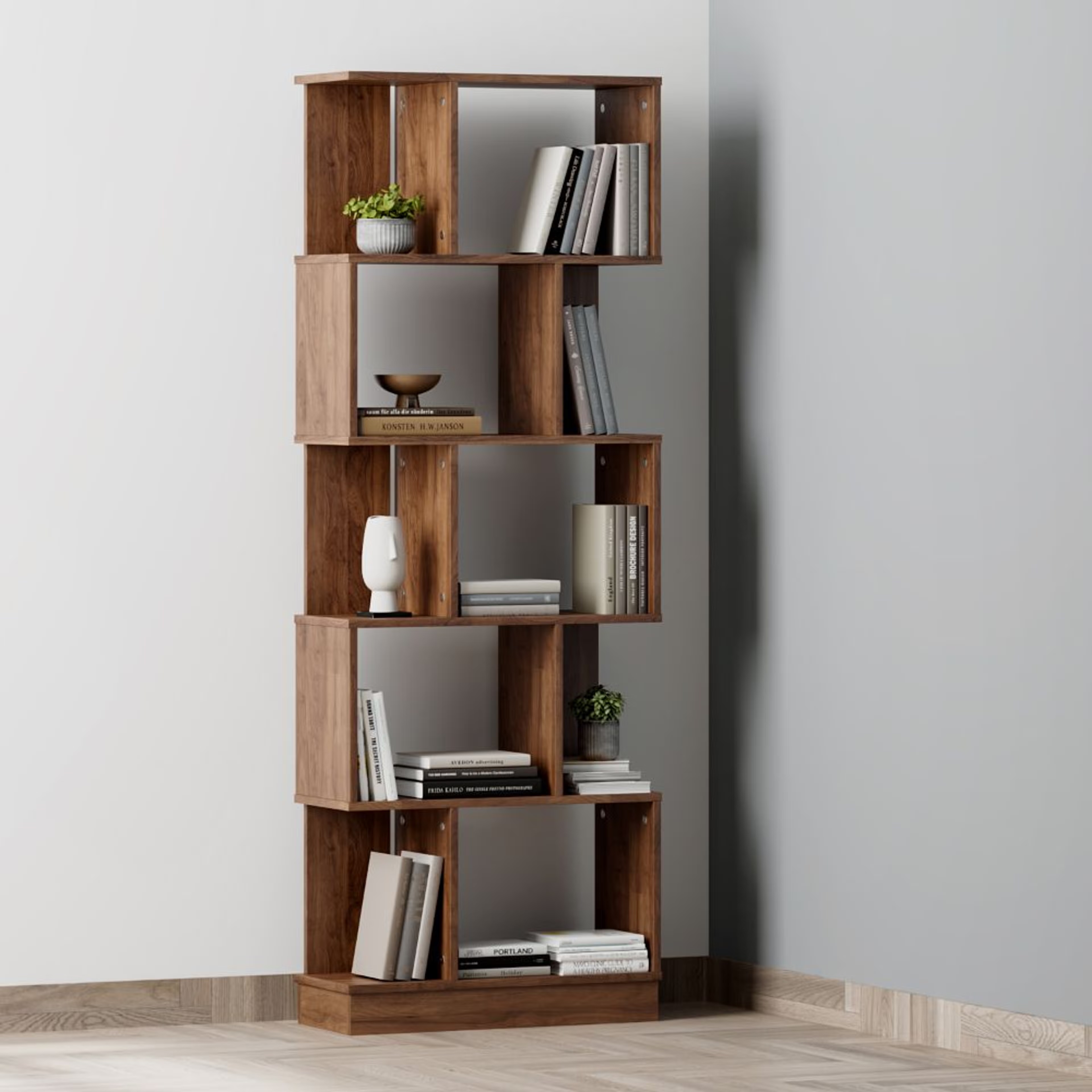Wakefit Eliot Bookshelf (5 Shelves) 5 Shelves