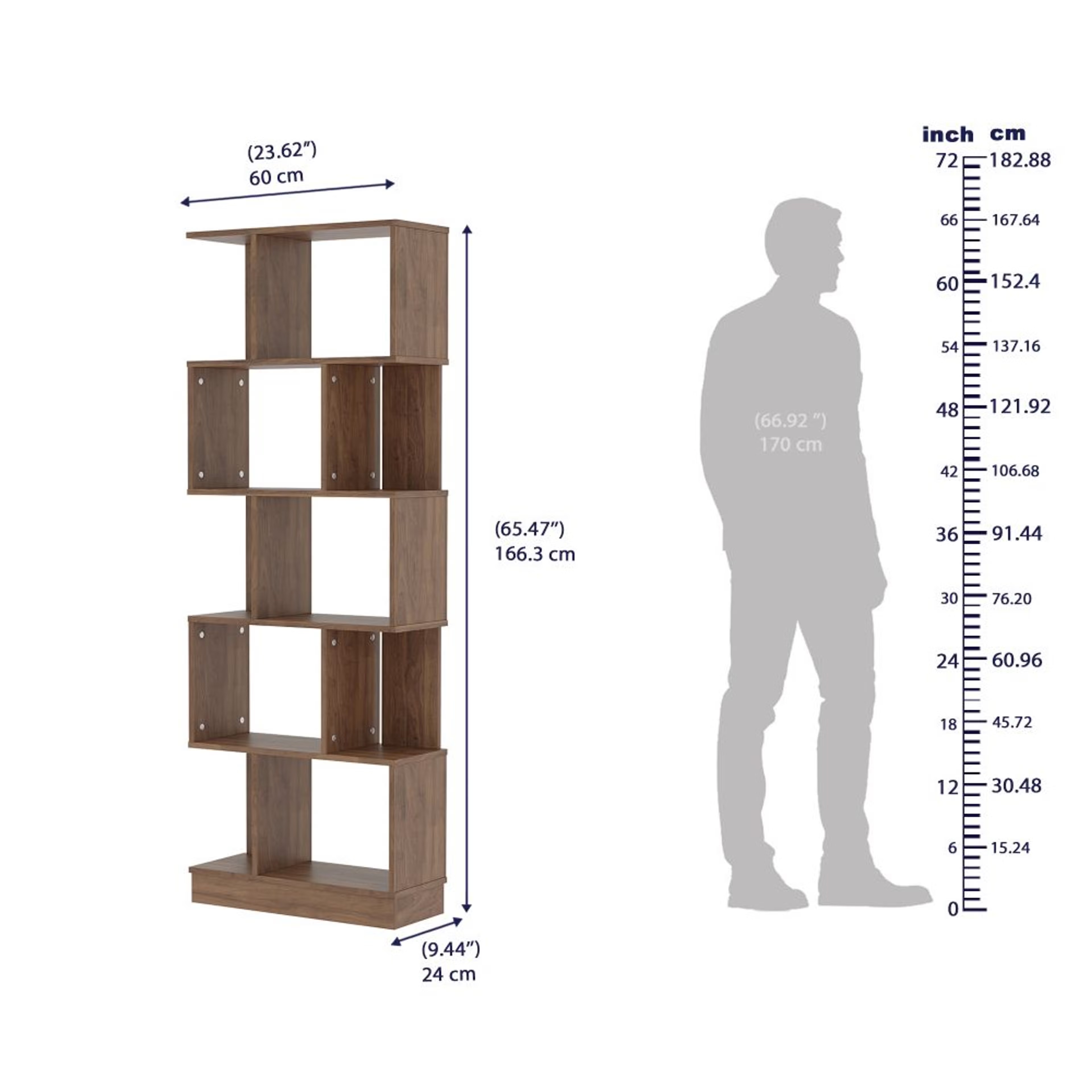 Wakefit Eliot Bookshelf (5 Shelves) 5 Shelves 7 Wakefit Eliot Bookshelf (5 Shelves) 5 Shelves