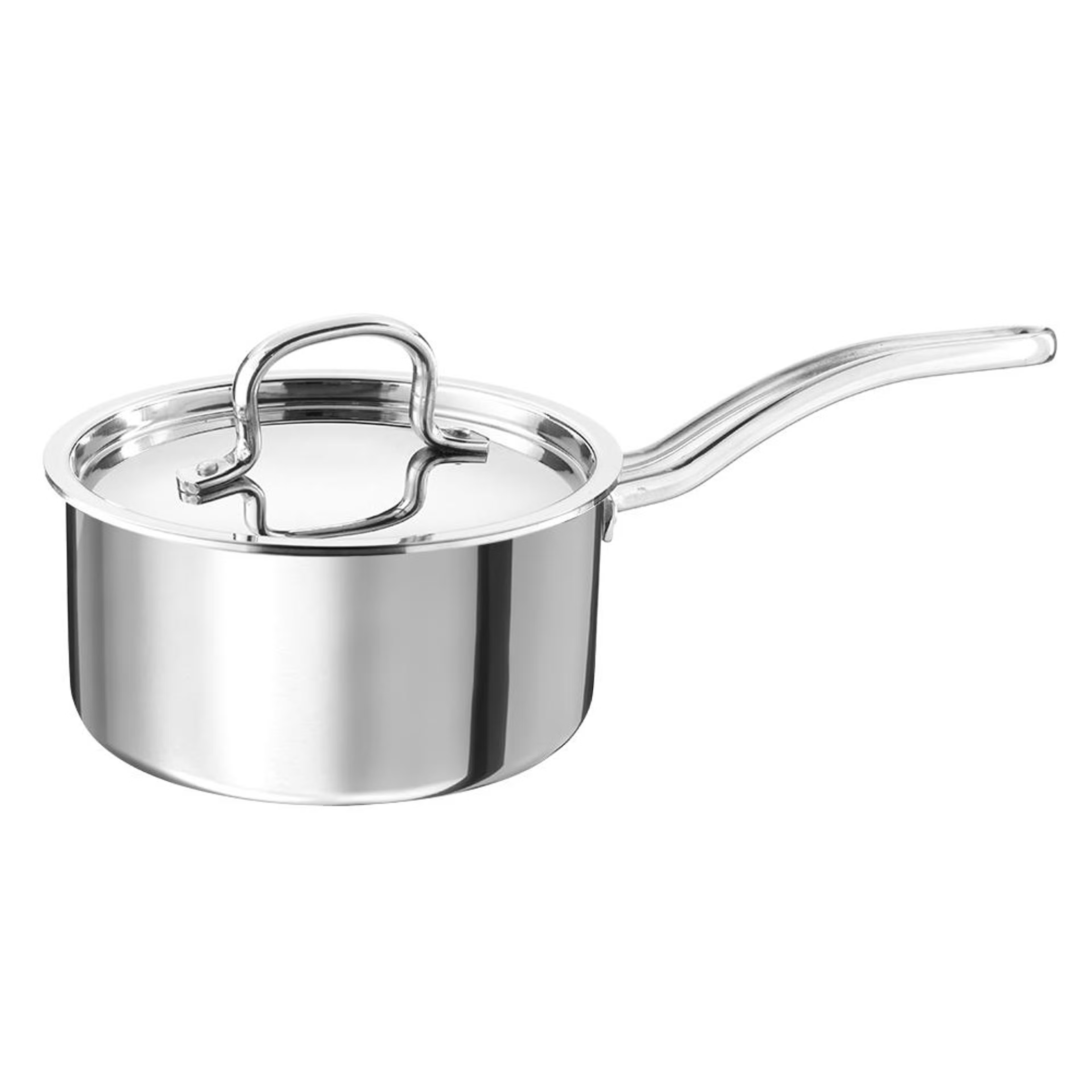 Home 43 Triply Stainless Steel Sauce Pan with lid | 18 cm Pan, Triply Steel, Induction Base, Sauce Pan-7 inch