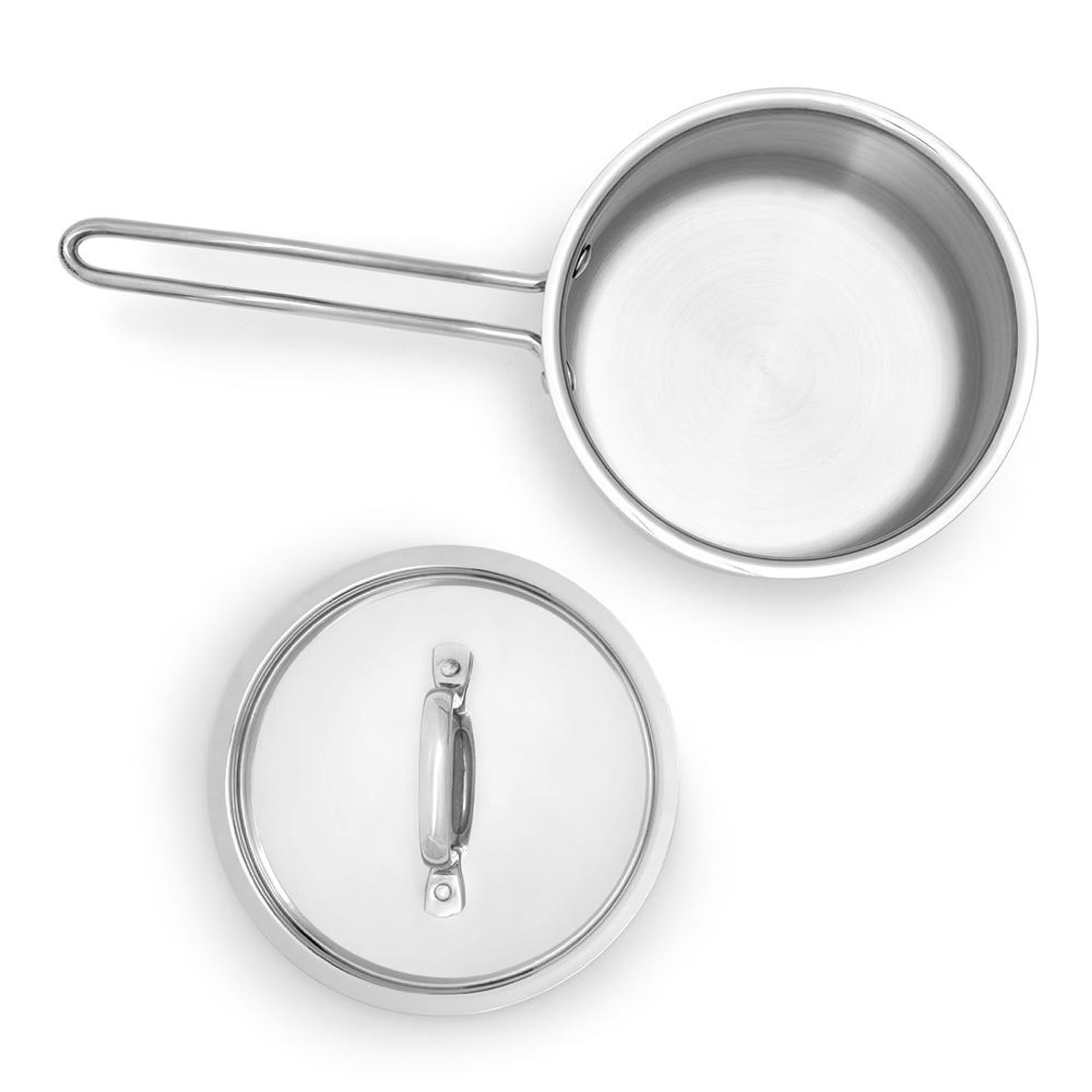 Triply Stainless Steel Sauce Pan with lid | 18 cm Pan, Triply Steel, Induction Base, Sauce Pan-7 inch 6 Triply Stainless Steel Sauce Pan with lid | 18 cm Pan, Triply Steel, Induction Base, Sauce Pan-7 inch
