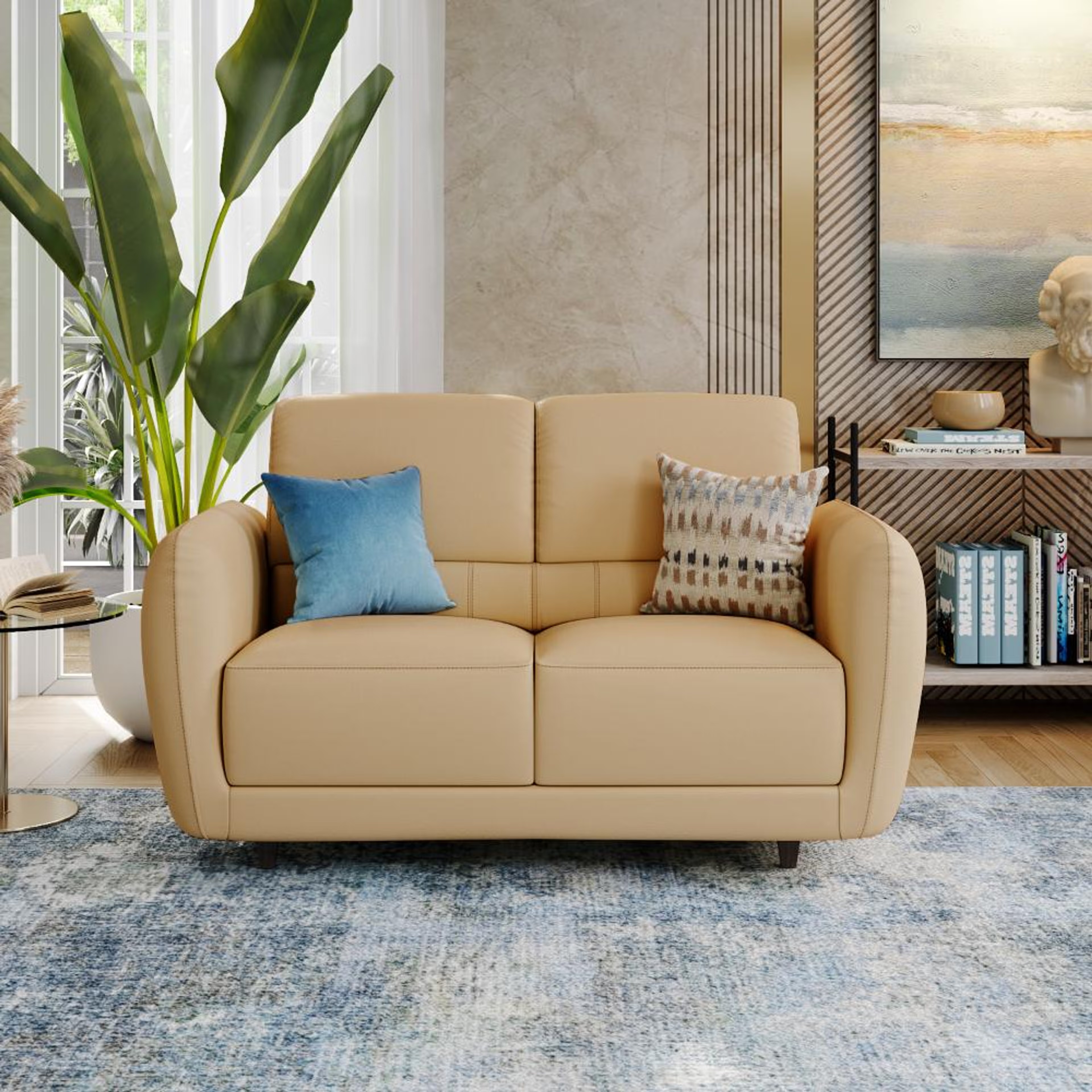 Home 30 Wakefit Solomon Sofa - Two Seater Two Seater, Ivory