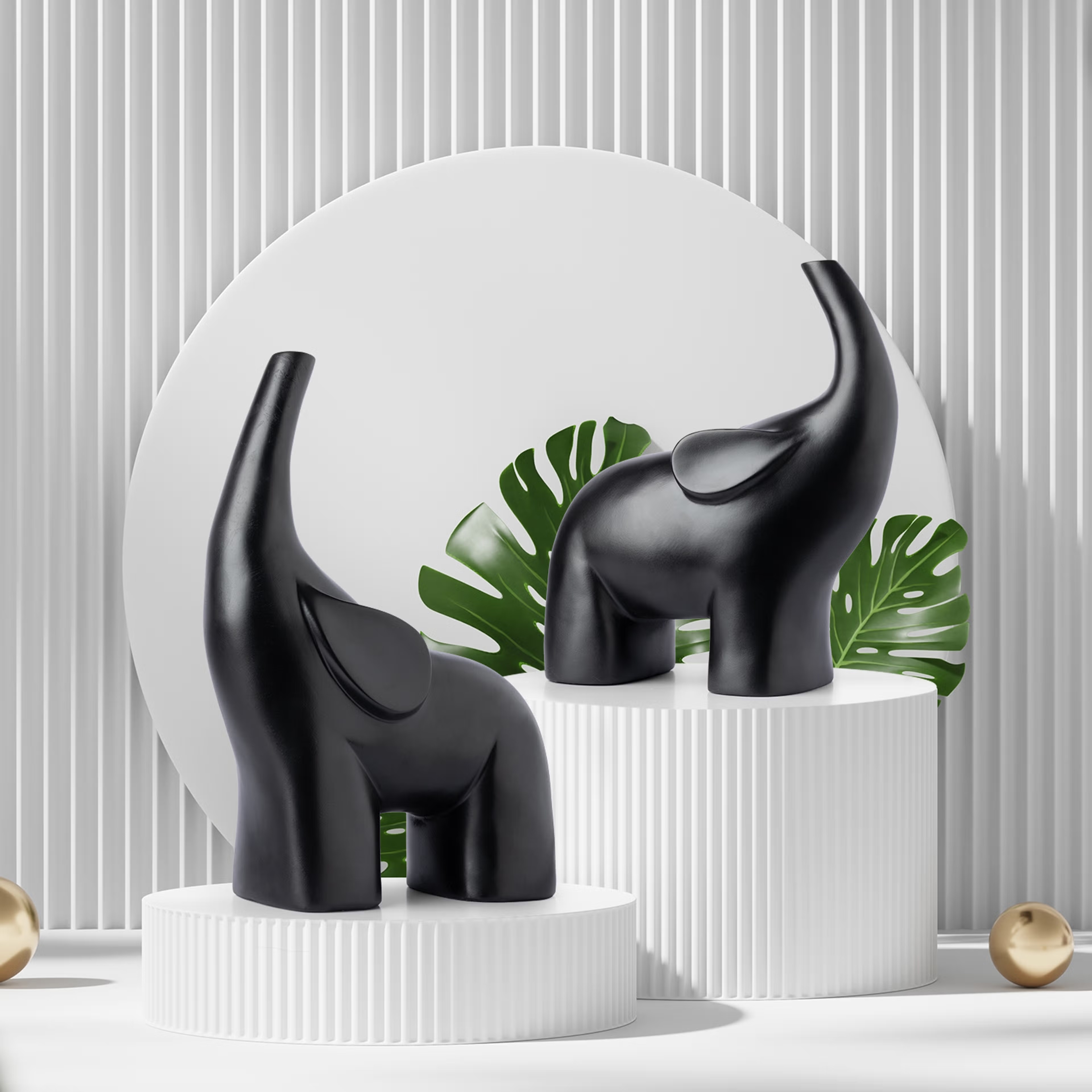 Wakefit Royal Tuskers Figurine Polyrasin, Set of 1