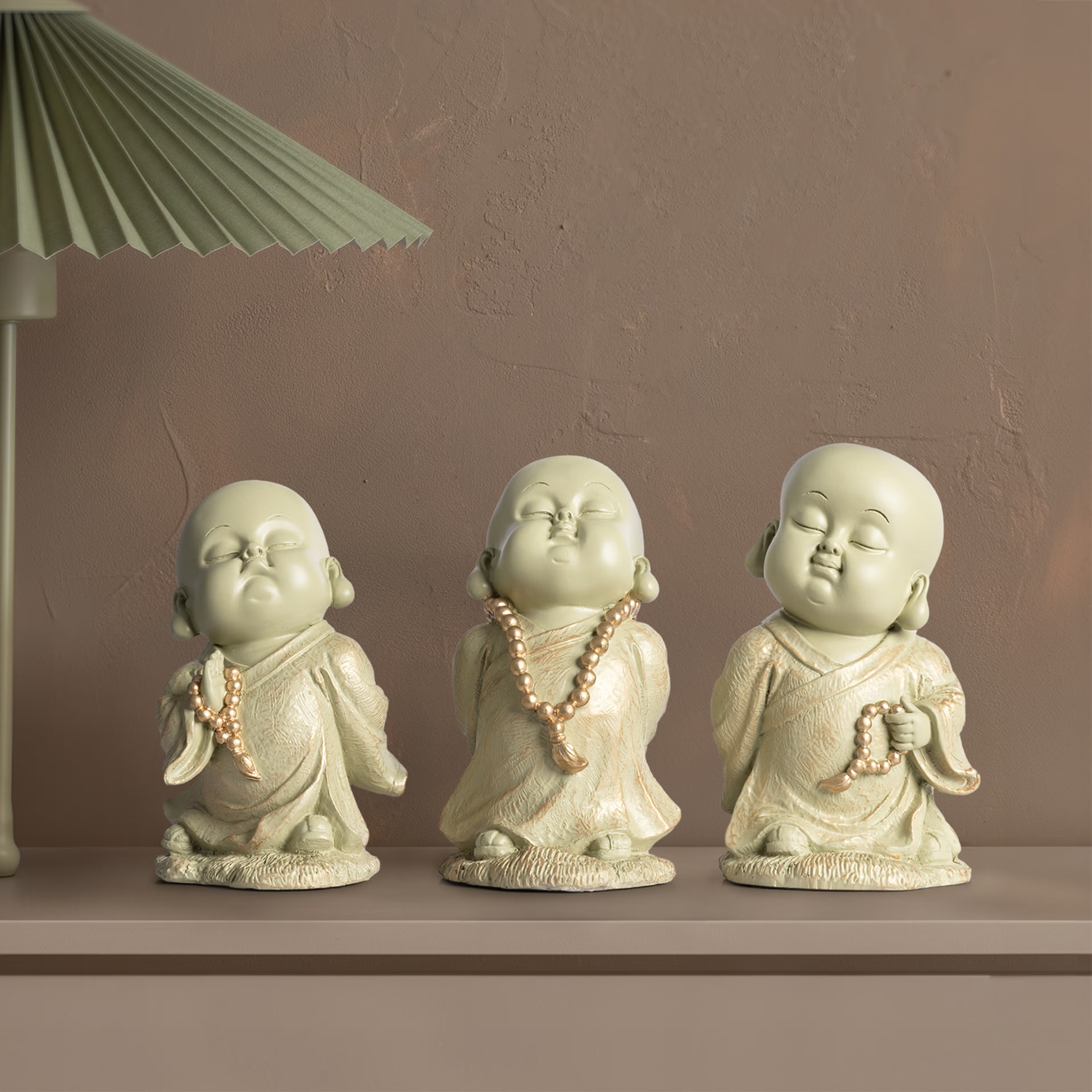 Wakefit Zen Monk Trio Polyrasin, Set of 1