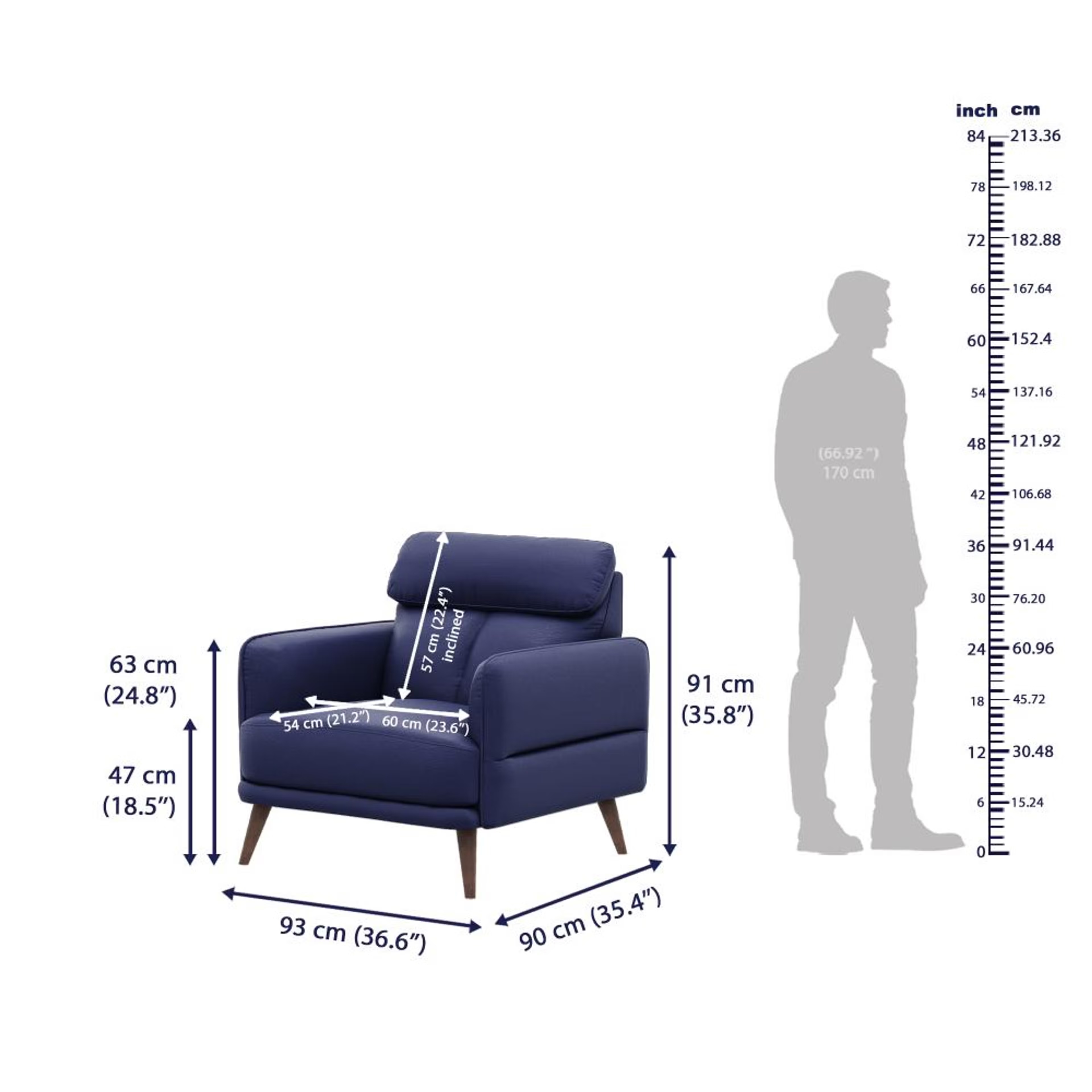Wakefit Azores Sofa Set (3+1+1) Seater Set (3+1+1), Blue 9 Wakefit Azores Sofa Set (3+1+1) Seater Set (3+1+1), Blue