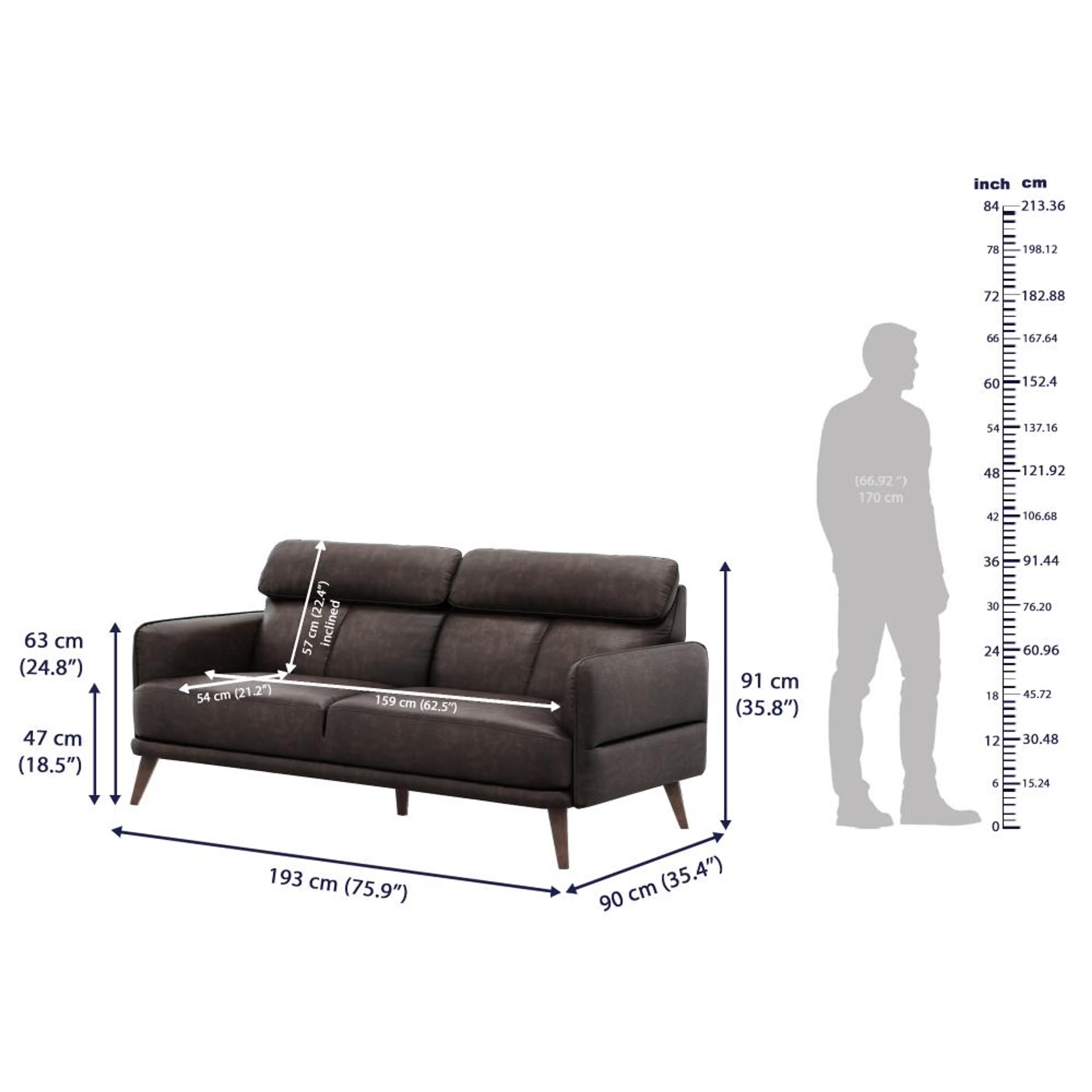 Wakefit Azores Sofa Set (3+1+1) Seater Set (3+1+1), Brown 8 Wakefit Azores Sofa Set (3+1+1) Seater Set (3+1+1), Brown