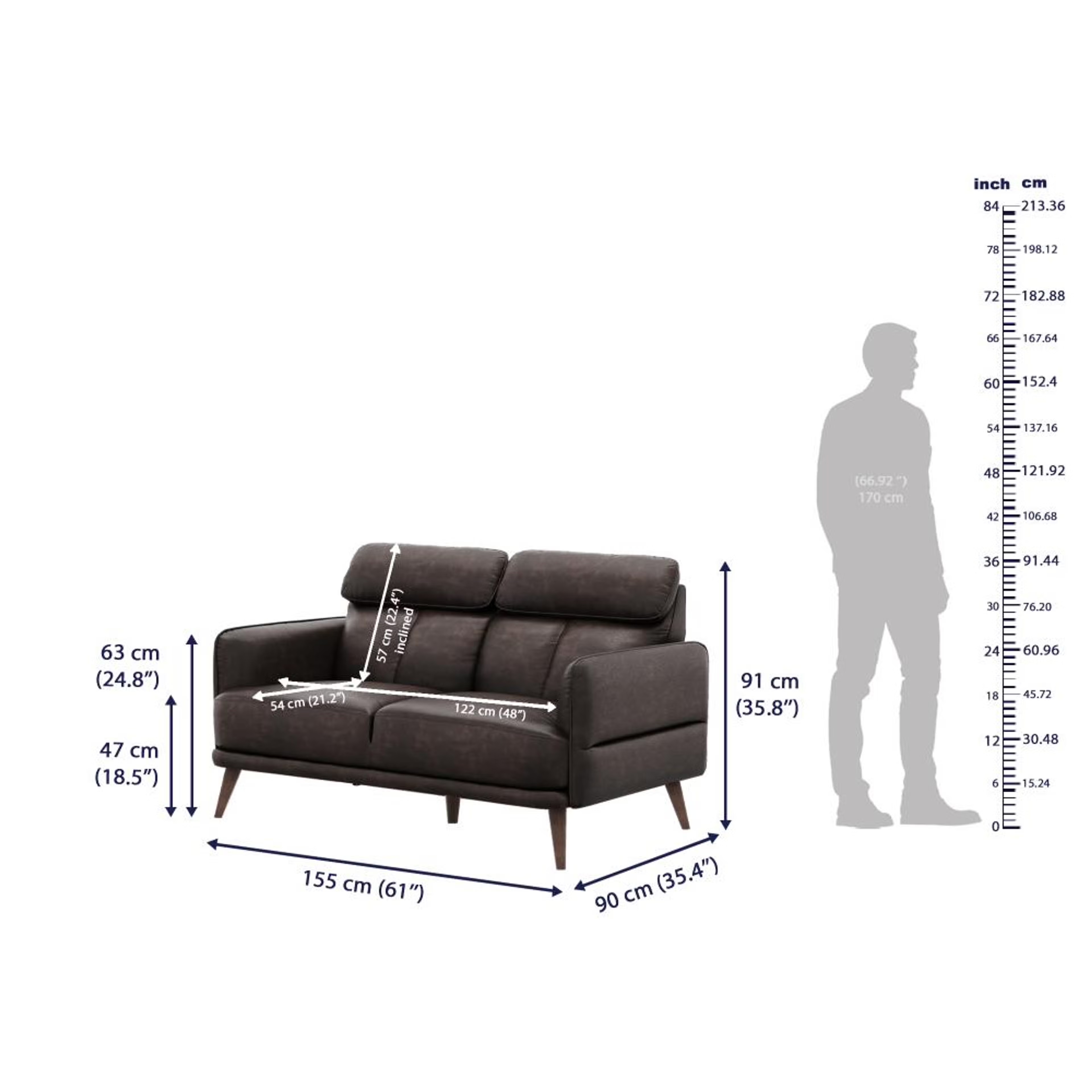 Wakefit Azores Sofa Set (2+1+1) Seater Set (2+1+1), Brown 8 Wakefit Azores Sofa Set (2+1+1) Seater Set (2+1+1), Brown