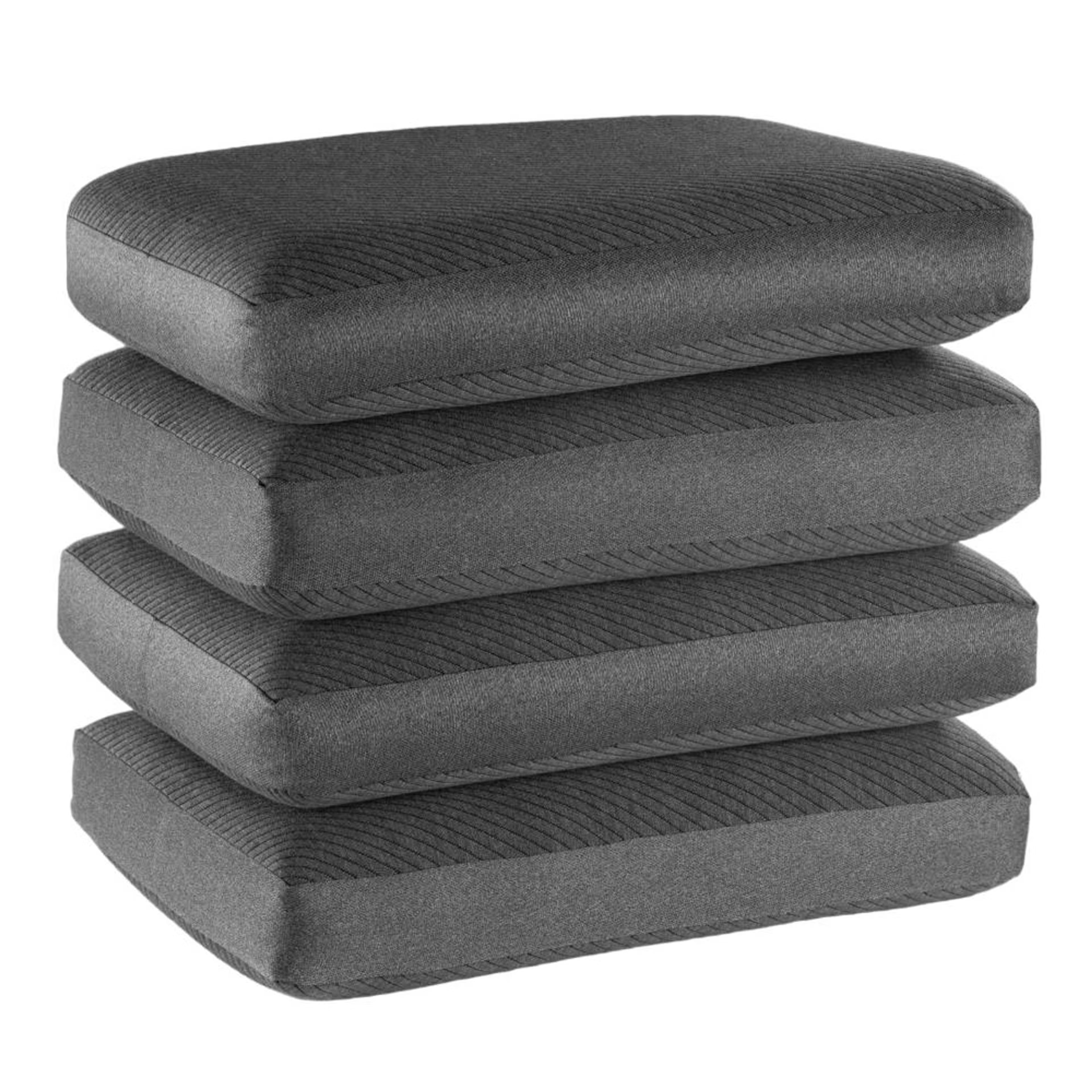 Home 25 Orthopedic Memory Foam Sleeping Pillow | Small & Regular (21x15x4) Inch | Set of 4 | Enhanced Neck Support & Pain Relief | Machine Washable Cover | Dark Grey Small, Regular, Set of 4, Dark Grey
