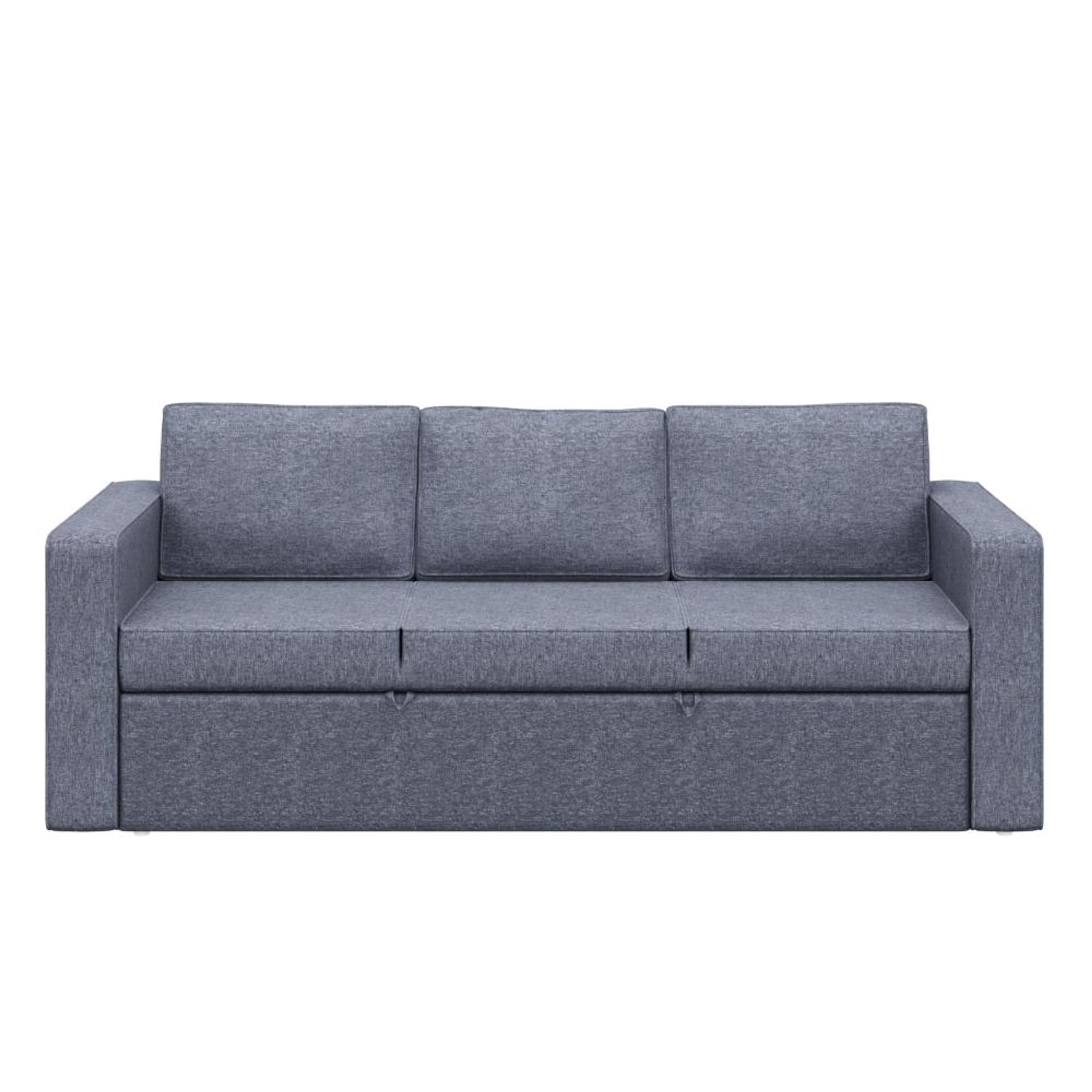 Home 27 Wakefit Napper Convertible Three Seater Sofa Cum Bed Without Storage 3 Seater, Omega Blue