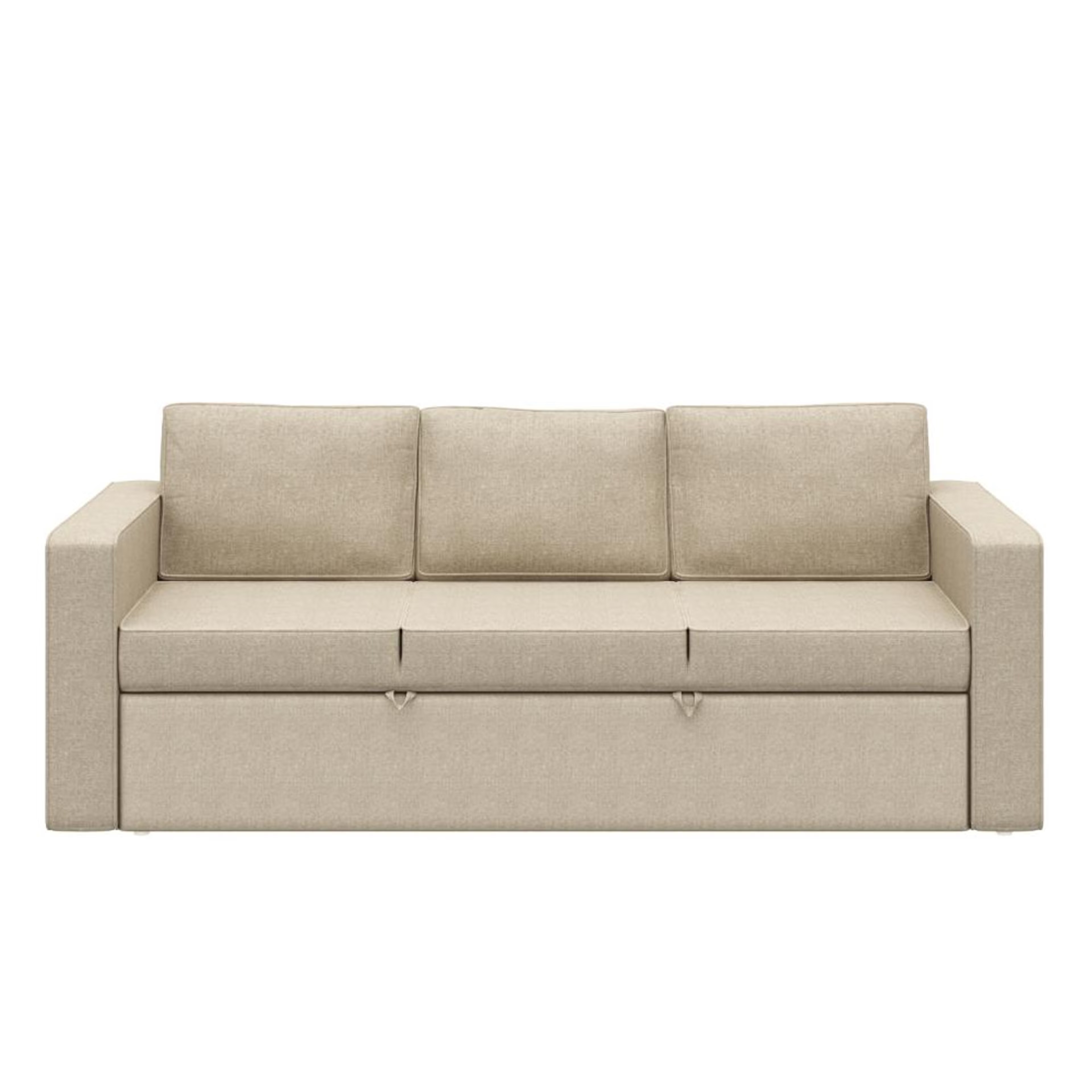 Wakefit Napper Convertible Three Seater Sofa Cum Bed Without Storage 3 Seater, Omega Pearl