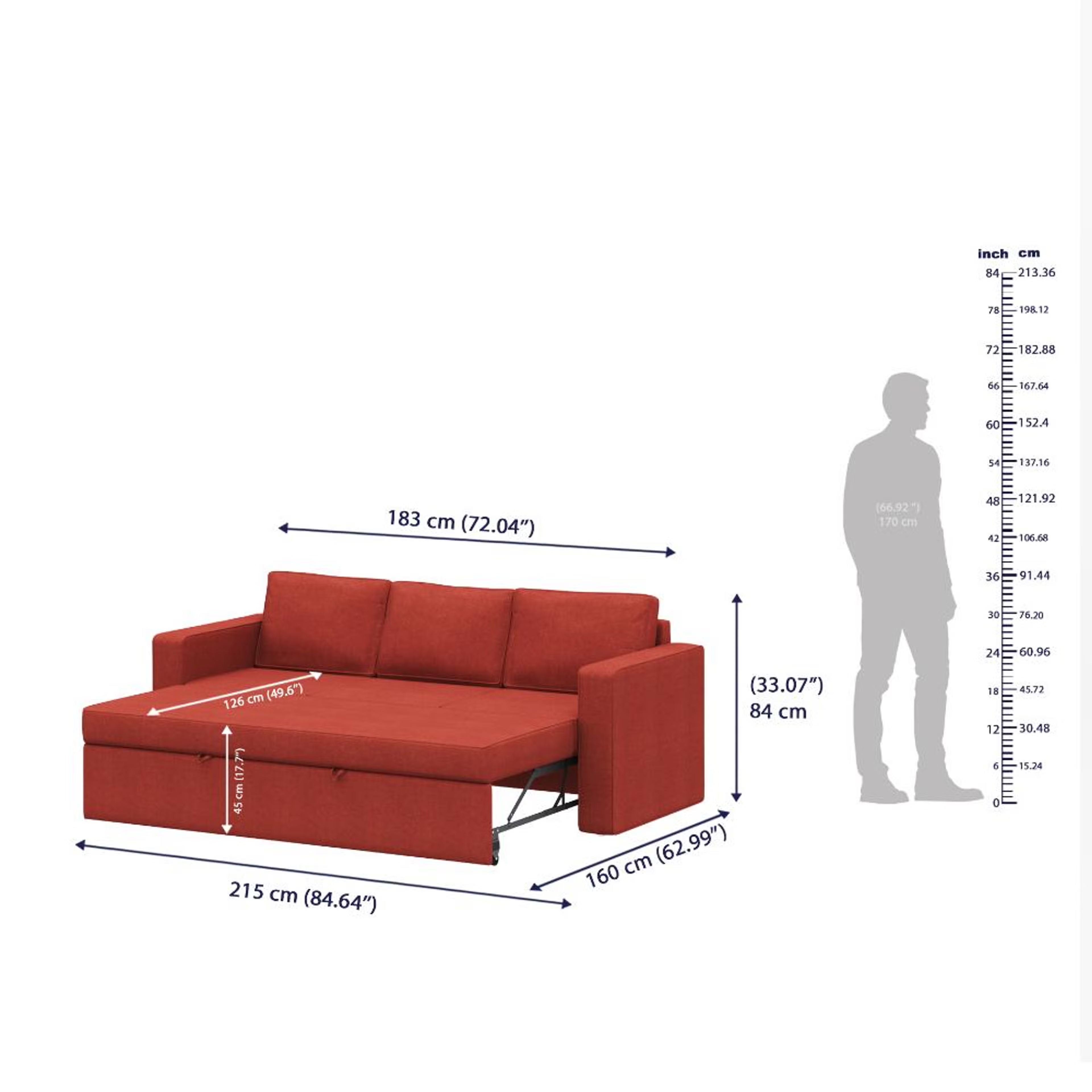 Wakefit Napper Convertible Three Seater Sofa Cum Bed Without Storage 3 Seater, Omega Red 10 Wakefit Napper Convertible Three Seater Sofa Cum Bed Without Storage 3 Seater, Omega Red