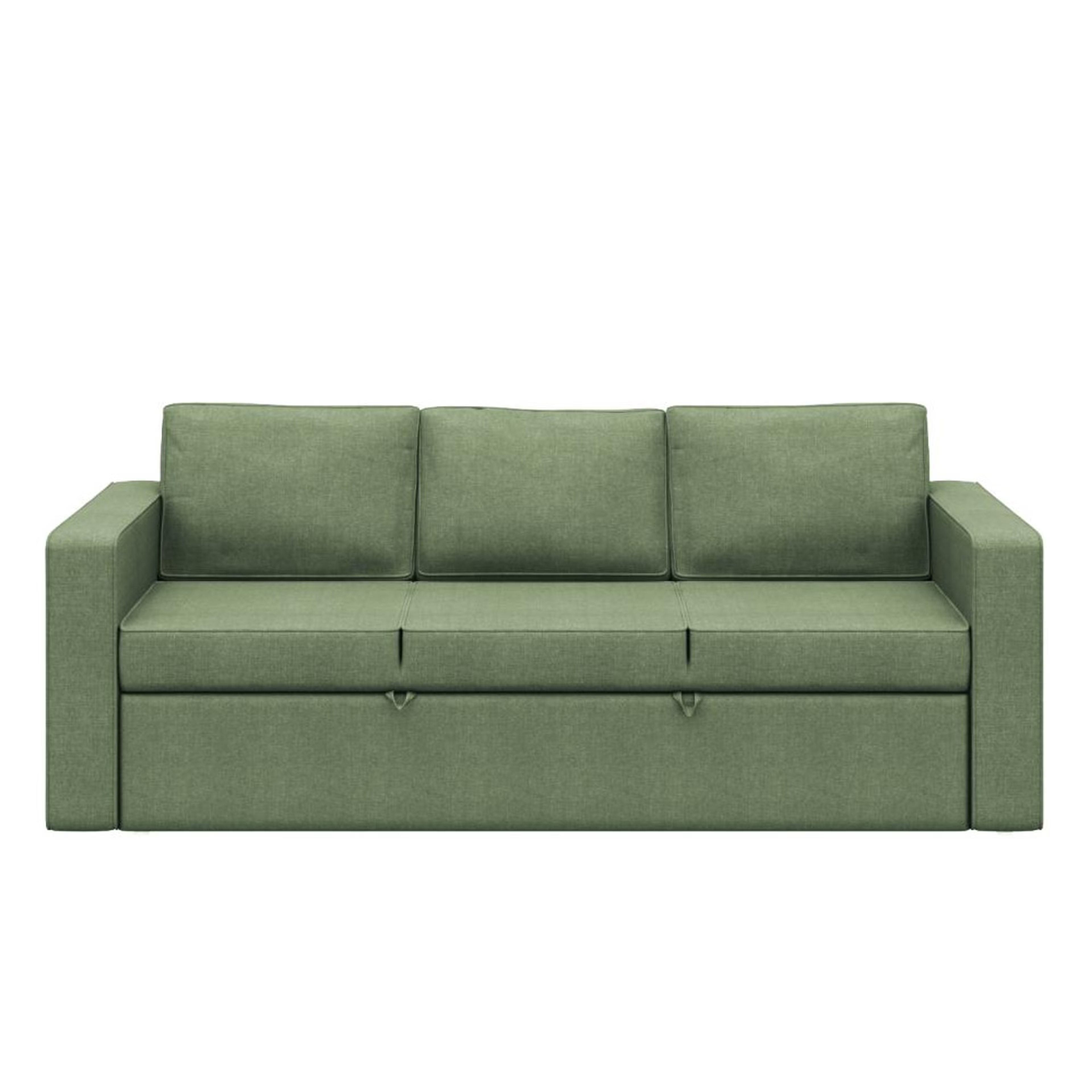 Wakefit Napper Convertible Three Seater Sofa Cum Bed Without Storage 3 Seater, Omega Green