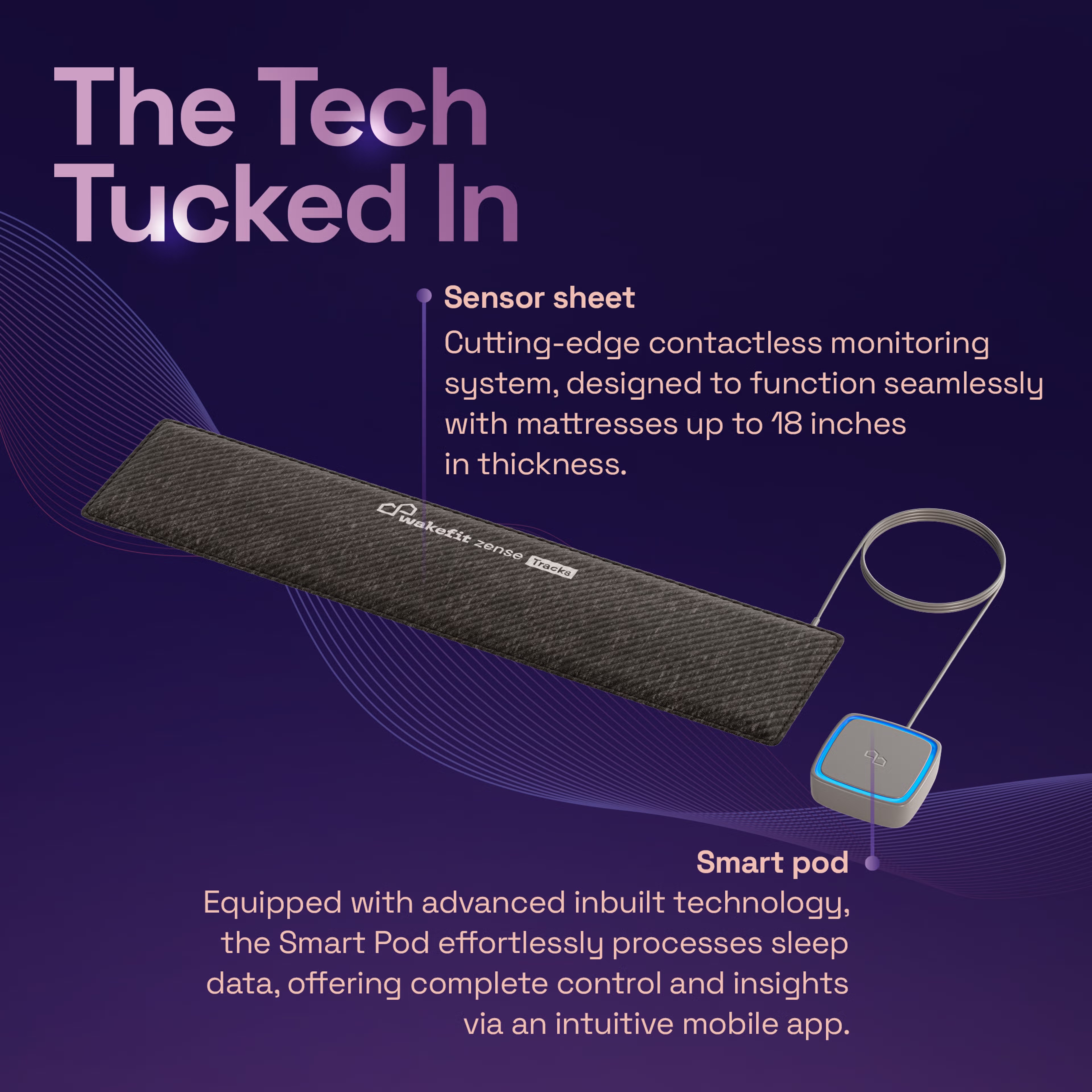 Zense Track8 The Intelligent Sleep Tracker Dual Double