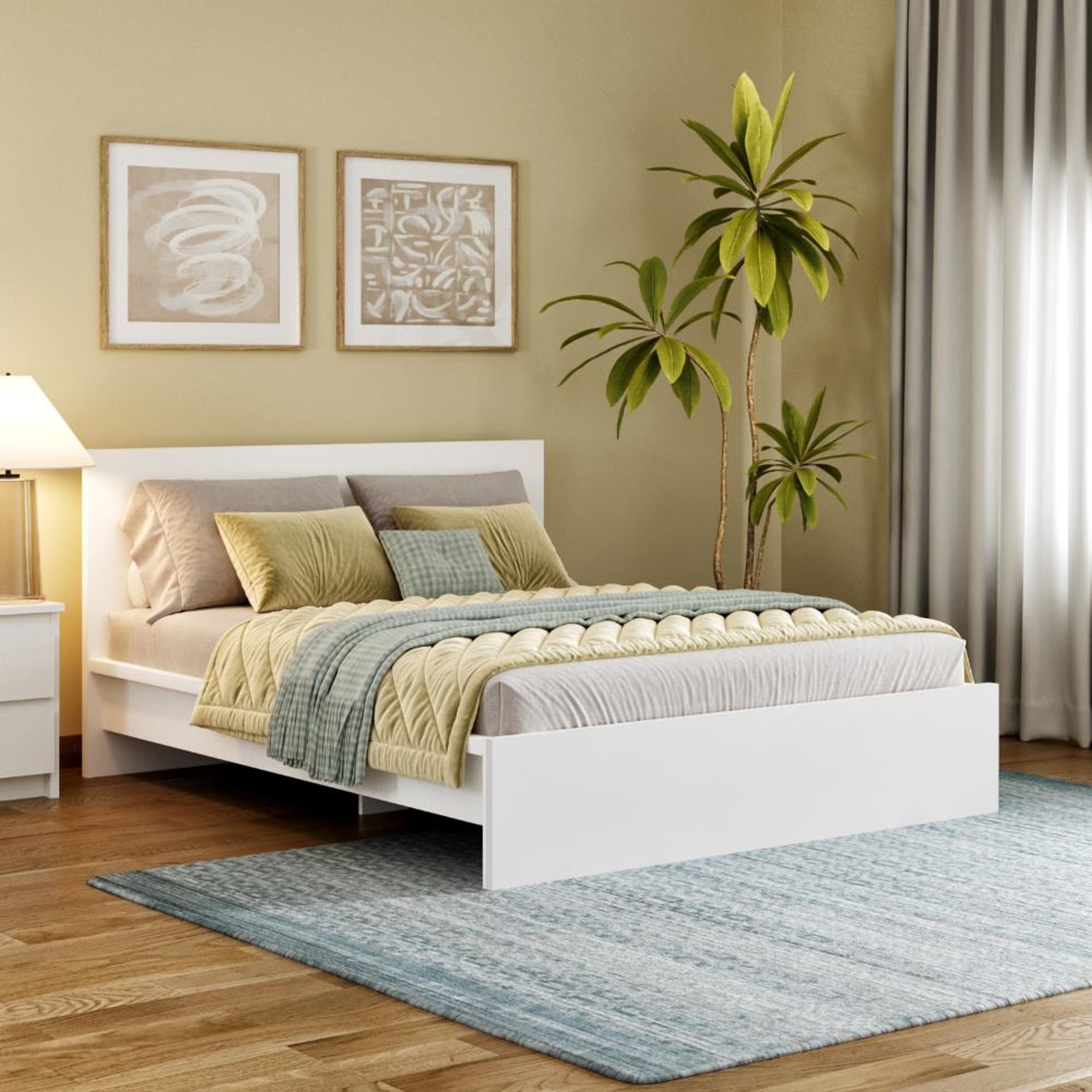 Home 33 Wakefit Centaur Queen size Non- Storage bed Queen - 78" x 60\