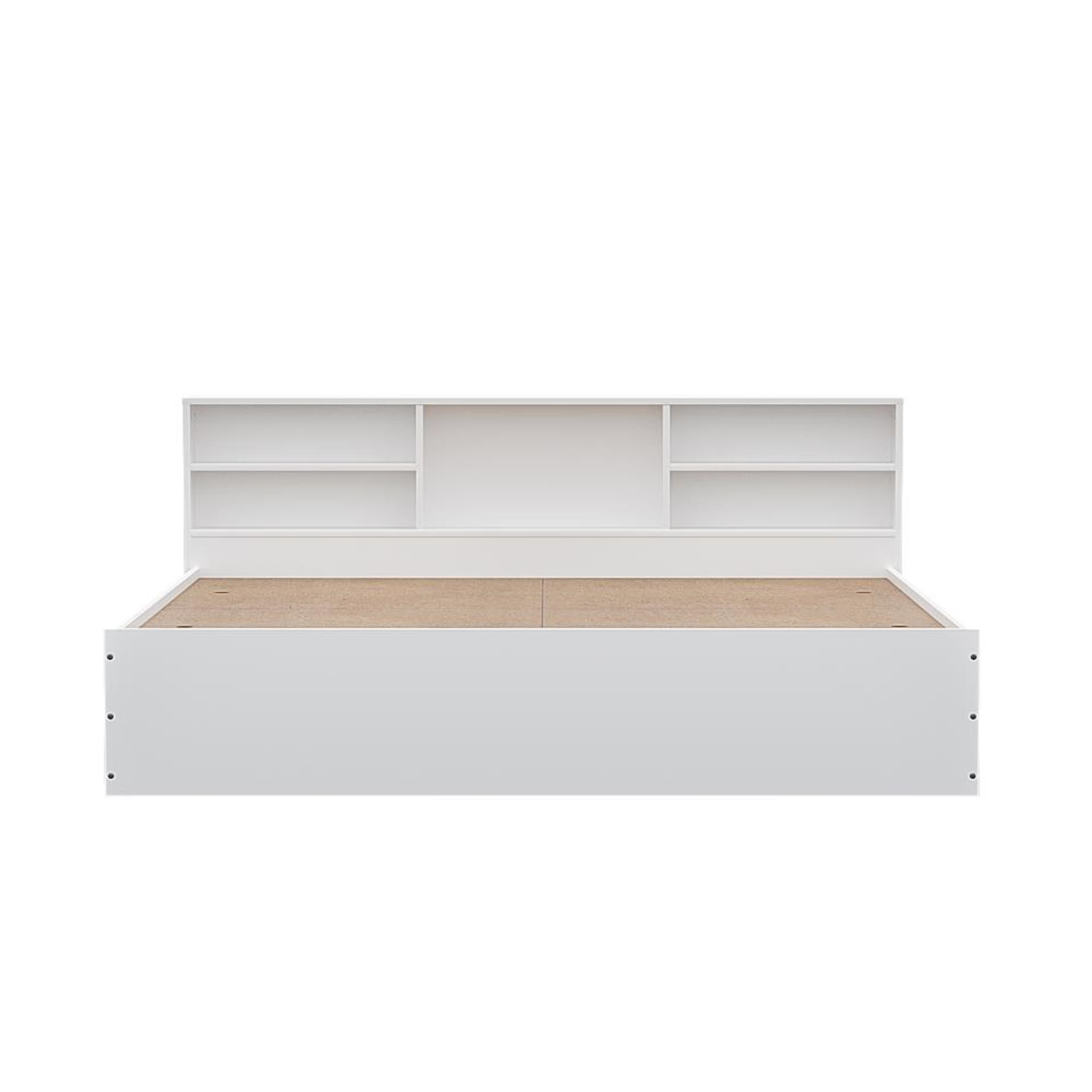 Wakefit Petra Headboard Storage - King size - Frosty White King - 78" x 72 2 Wakefit Petra Headboard Storage - King size - Frosty White King - 78" x 72\