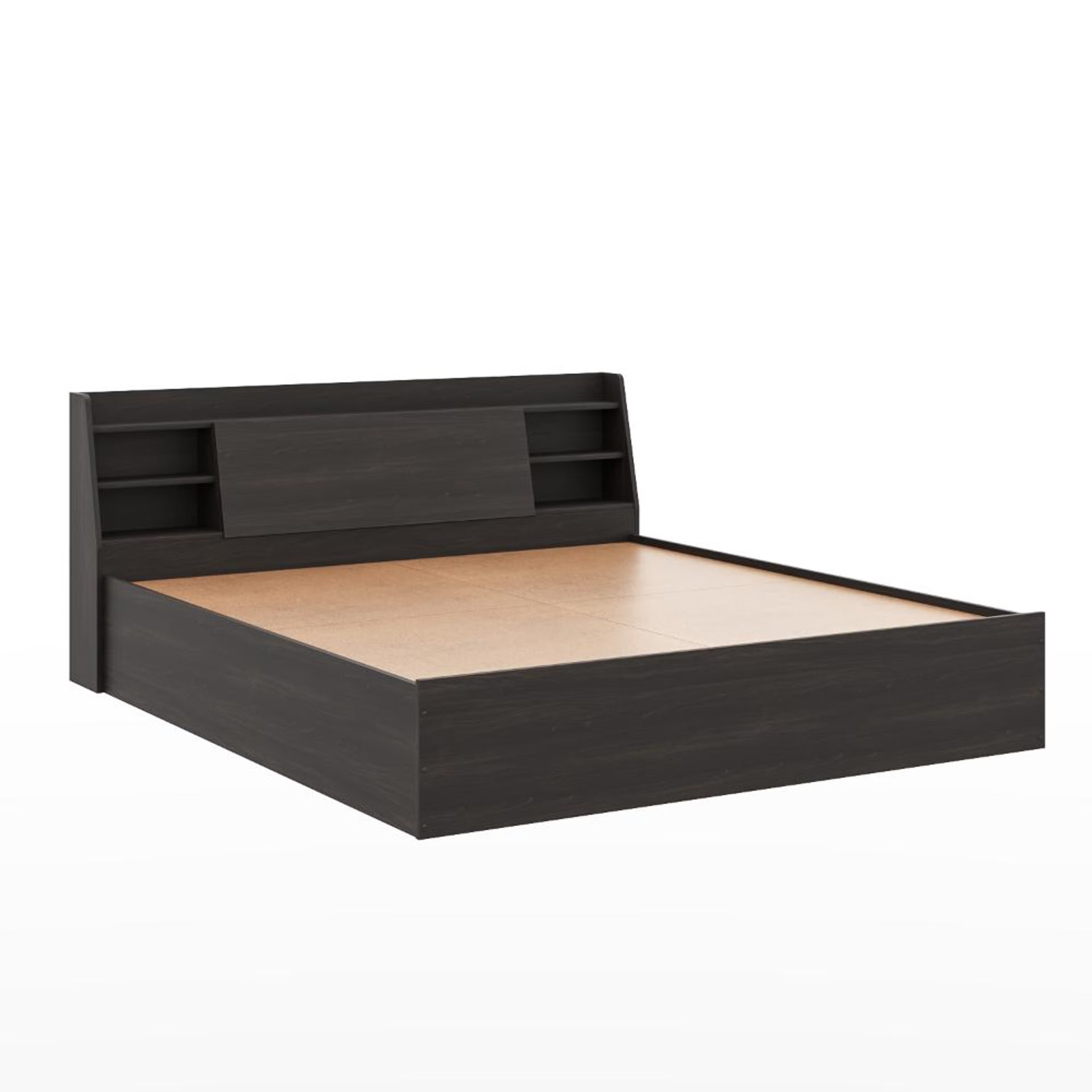 Wakefit Leo King Storage Engineered Wood Bed - Wyoming maple King - 78" x 72\