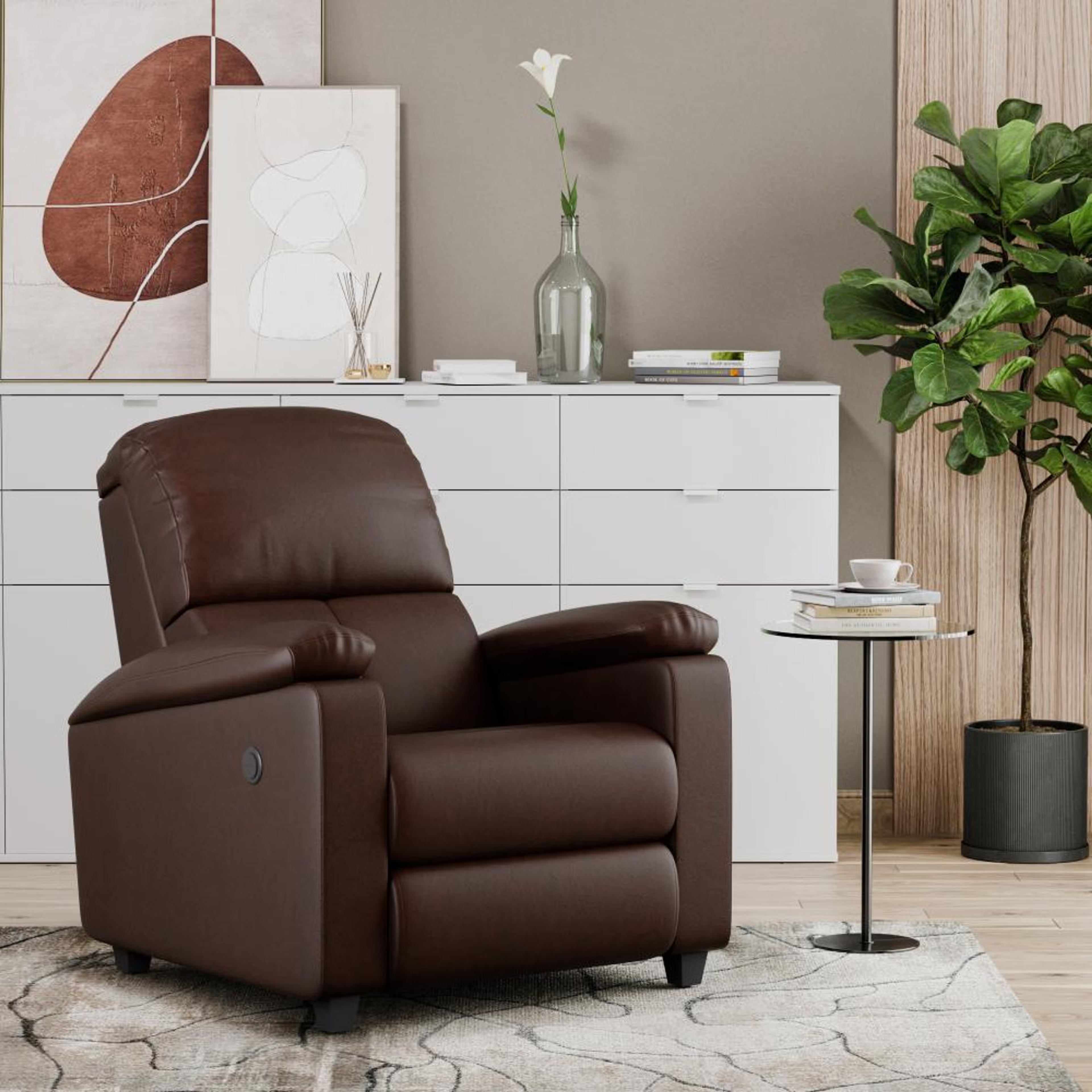 Wakefit Stargazer Electric Recliner Electric, Regular, 1 Seater, Dark Fantasy