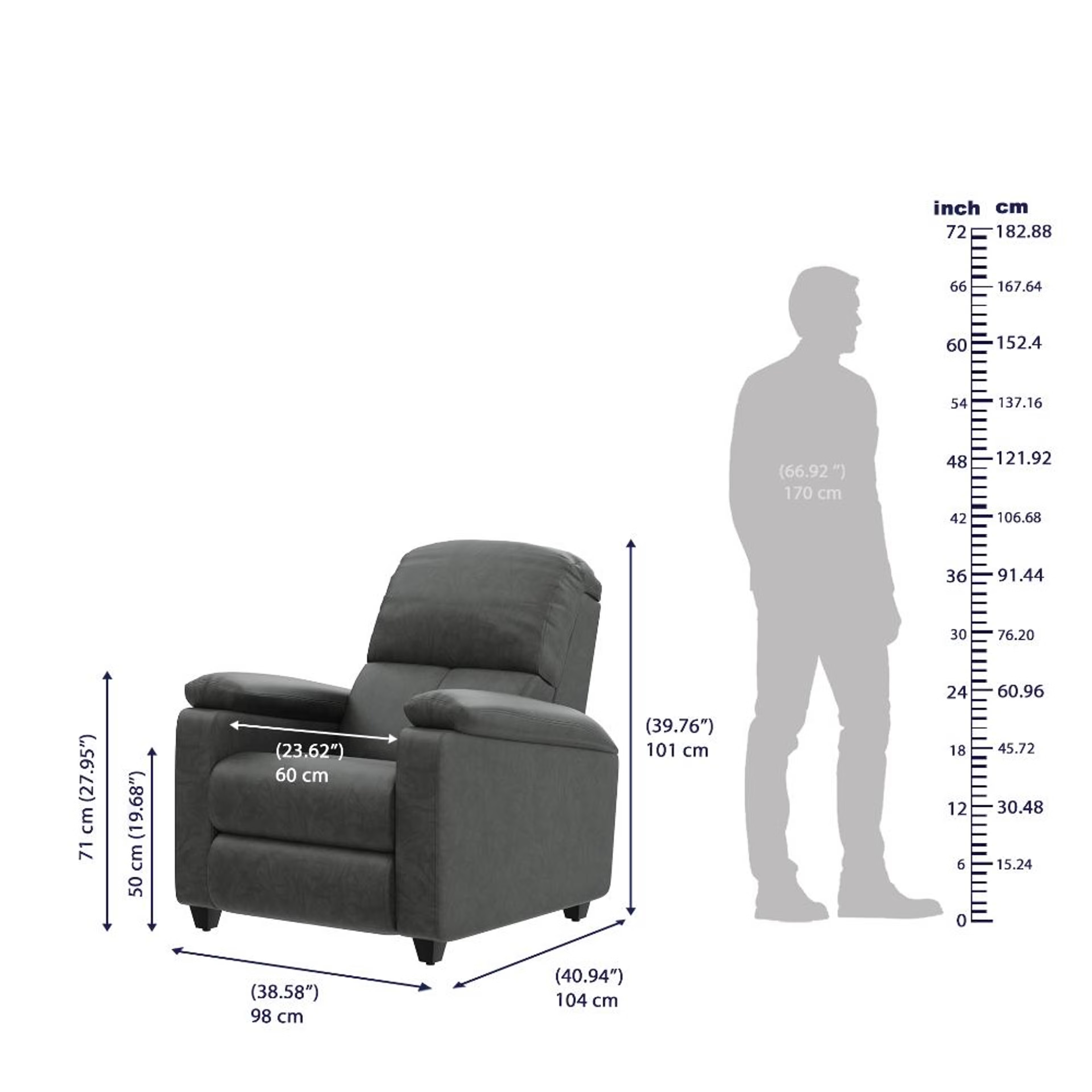 Wakefit Stargazer Electric Recliner Electric, Regular, 1 Seater, Marble Grey 6 Wakefit Stargazer Electric Recliner Electric, Regular, 1 Seater, Marble Grey