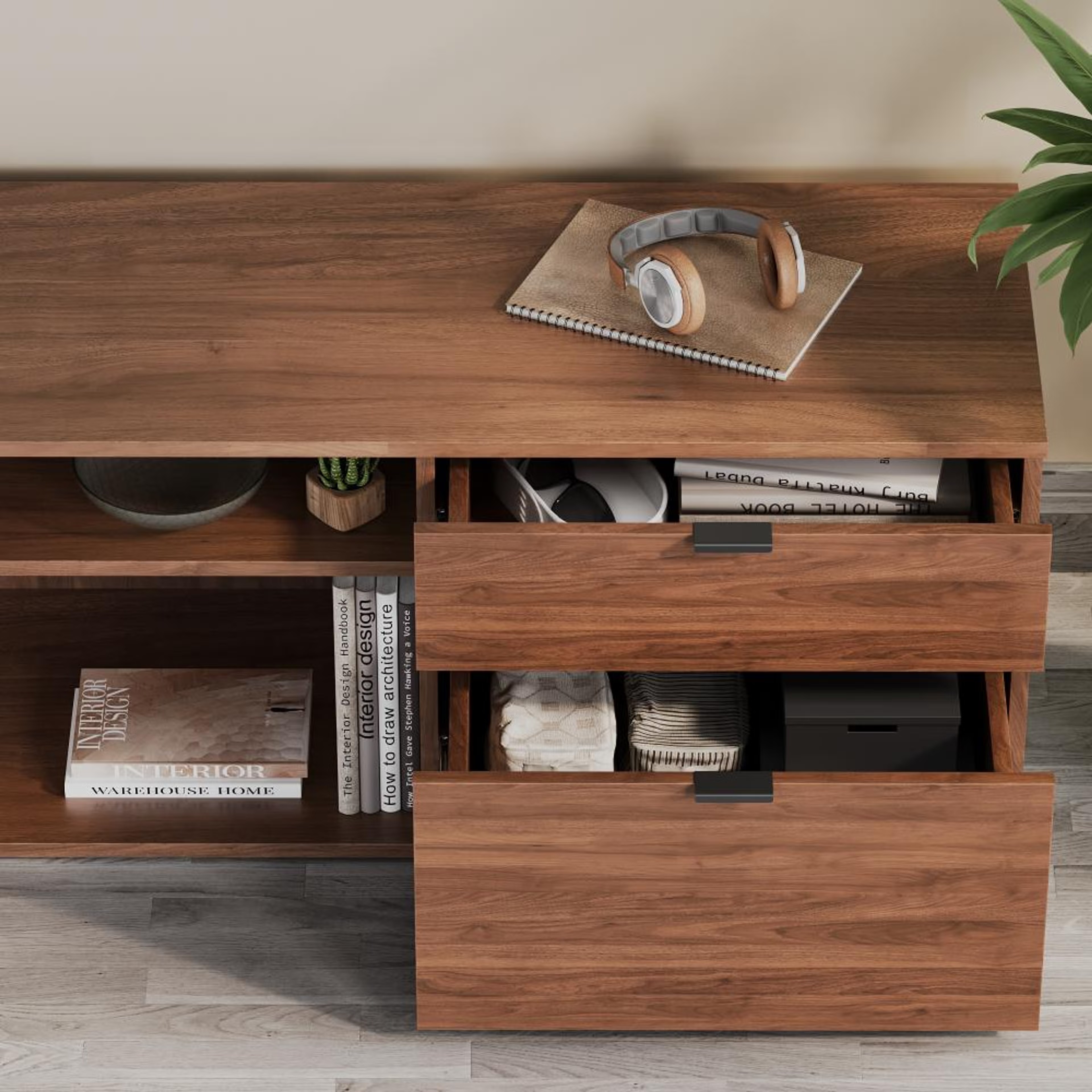 Home 40 Wakefit Ephemera TV Unit (COLUMBIAN WALNUT) Columbian Walnut