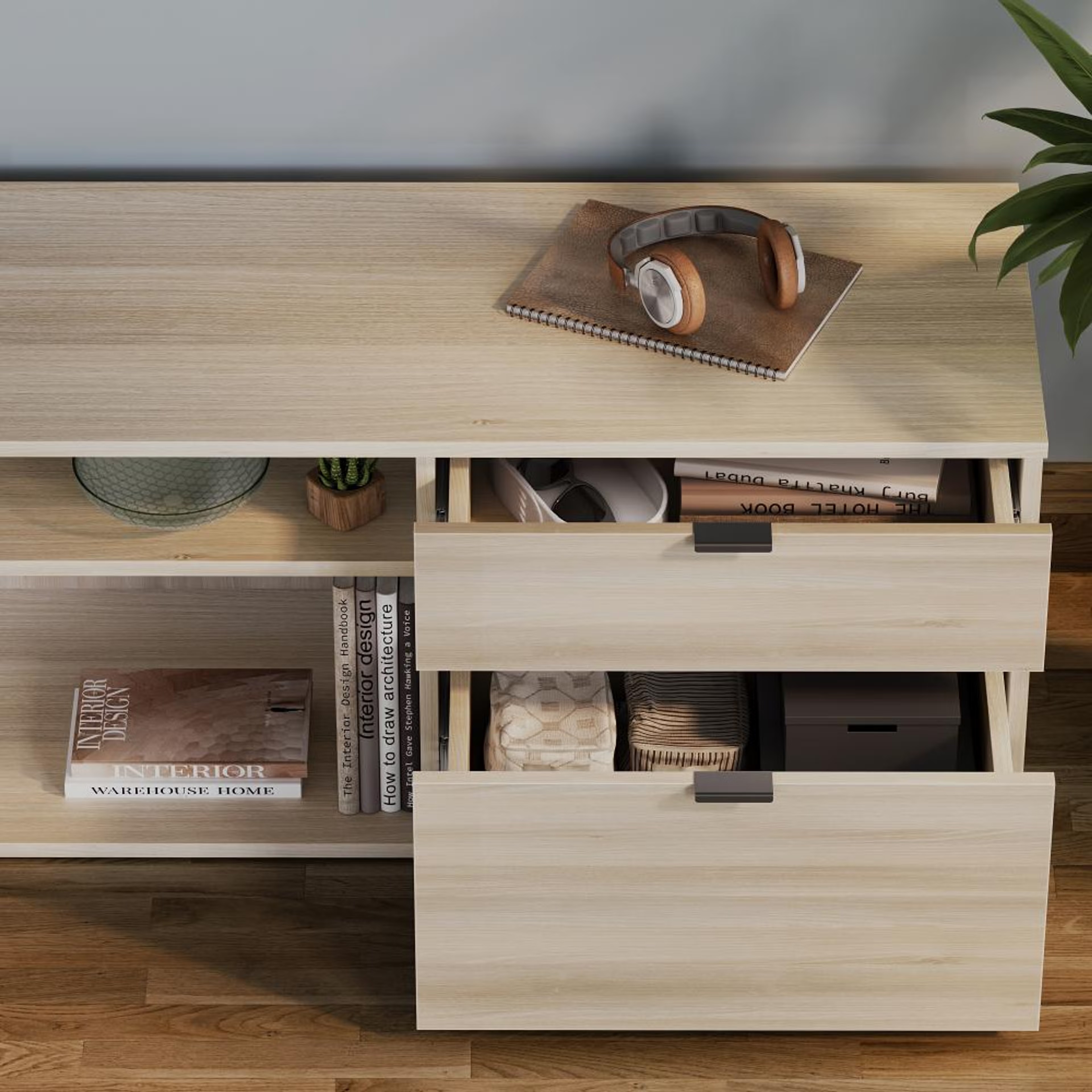 Home 33 Wakefit Serendipity TV Unit (Moldau Acacia) Moldau Acacia