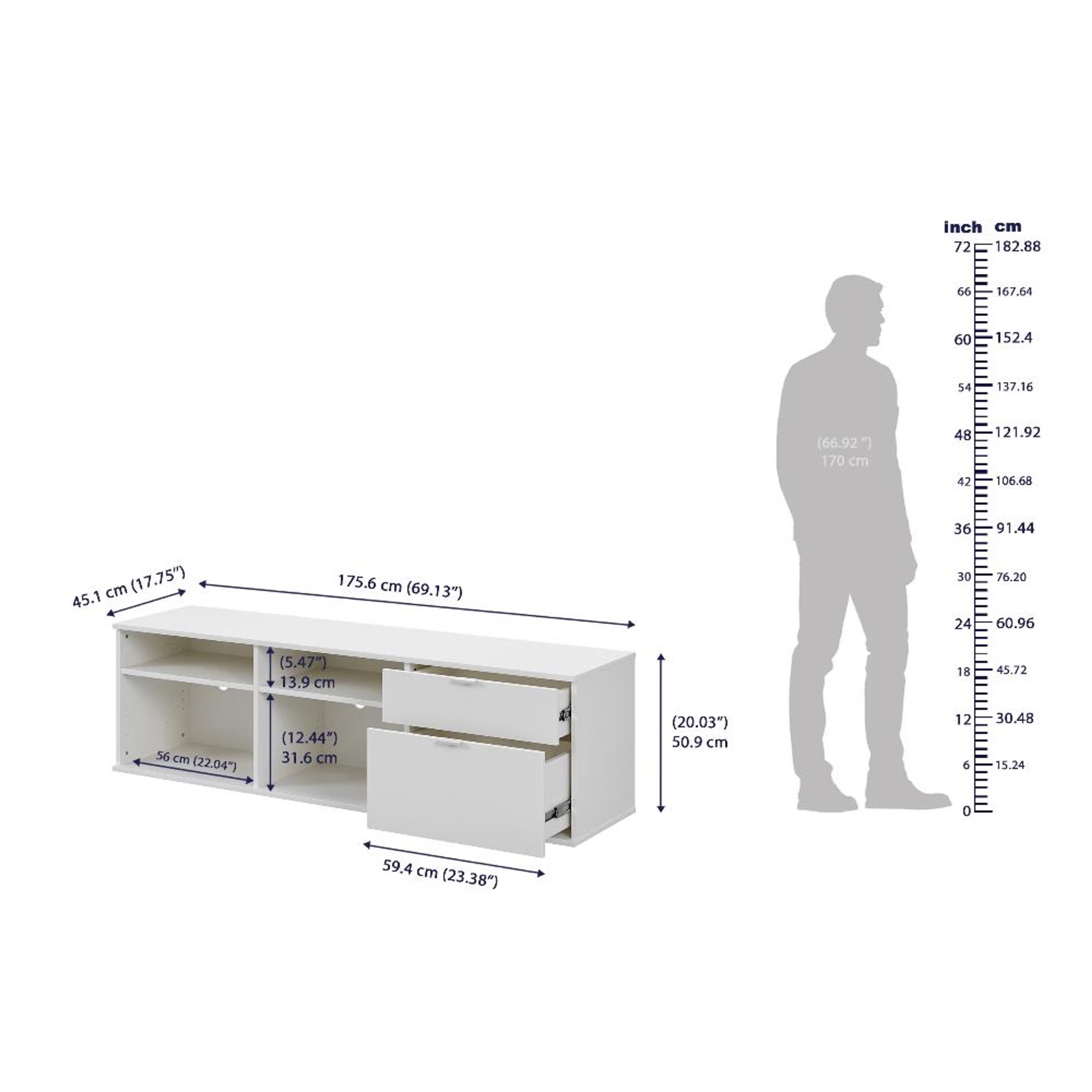 Wakefit Ephemera TV Unit (Frosty White) Frosty White 8 Wakefit Ephemera TV Unit (Frosty White) Frosty White