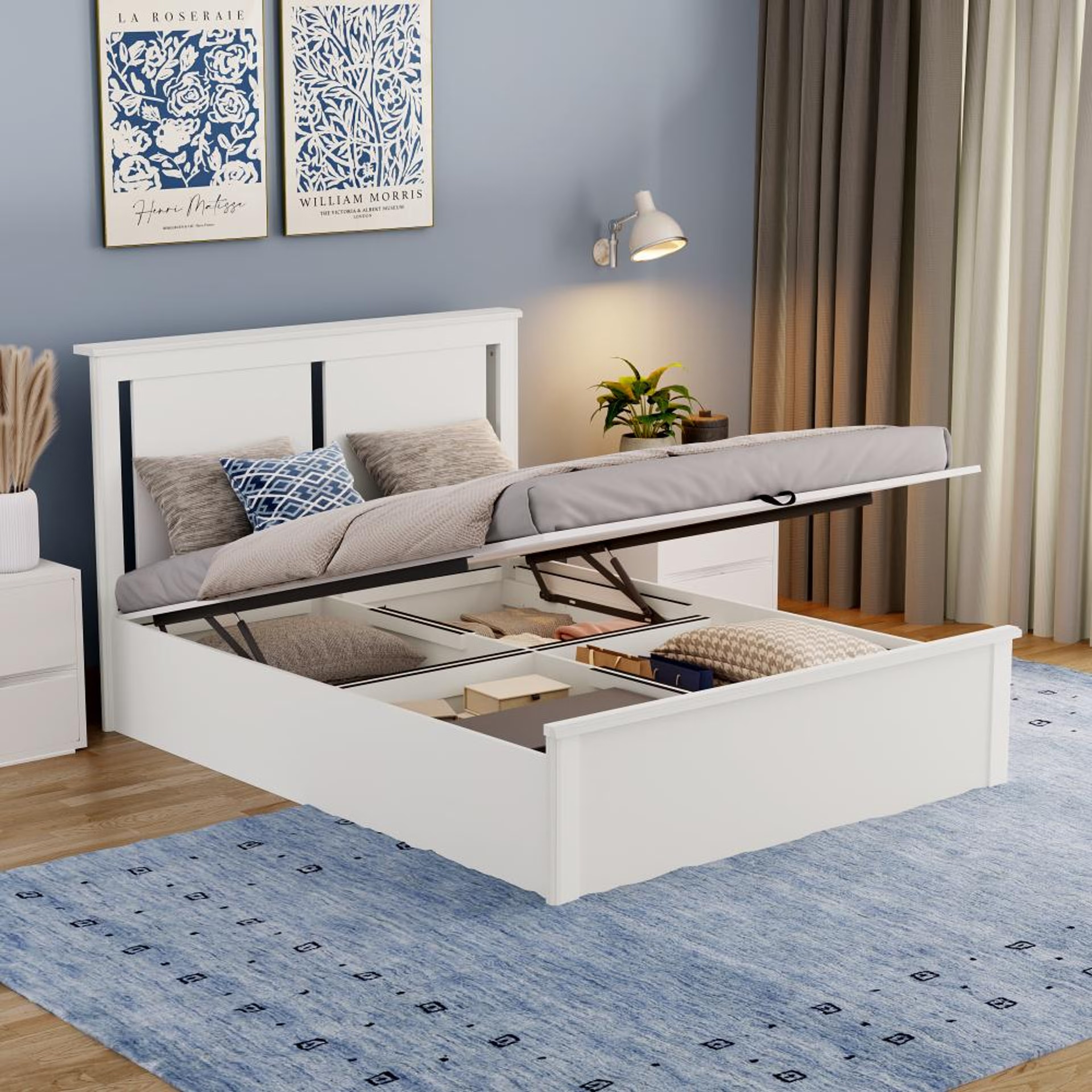 Wakefit Comet Storage Bed Queen Size with Hydraulic storage Queen - 78" x 60\