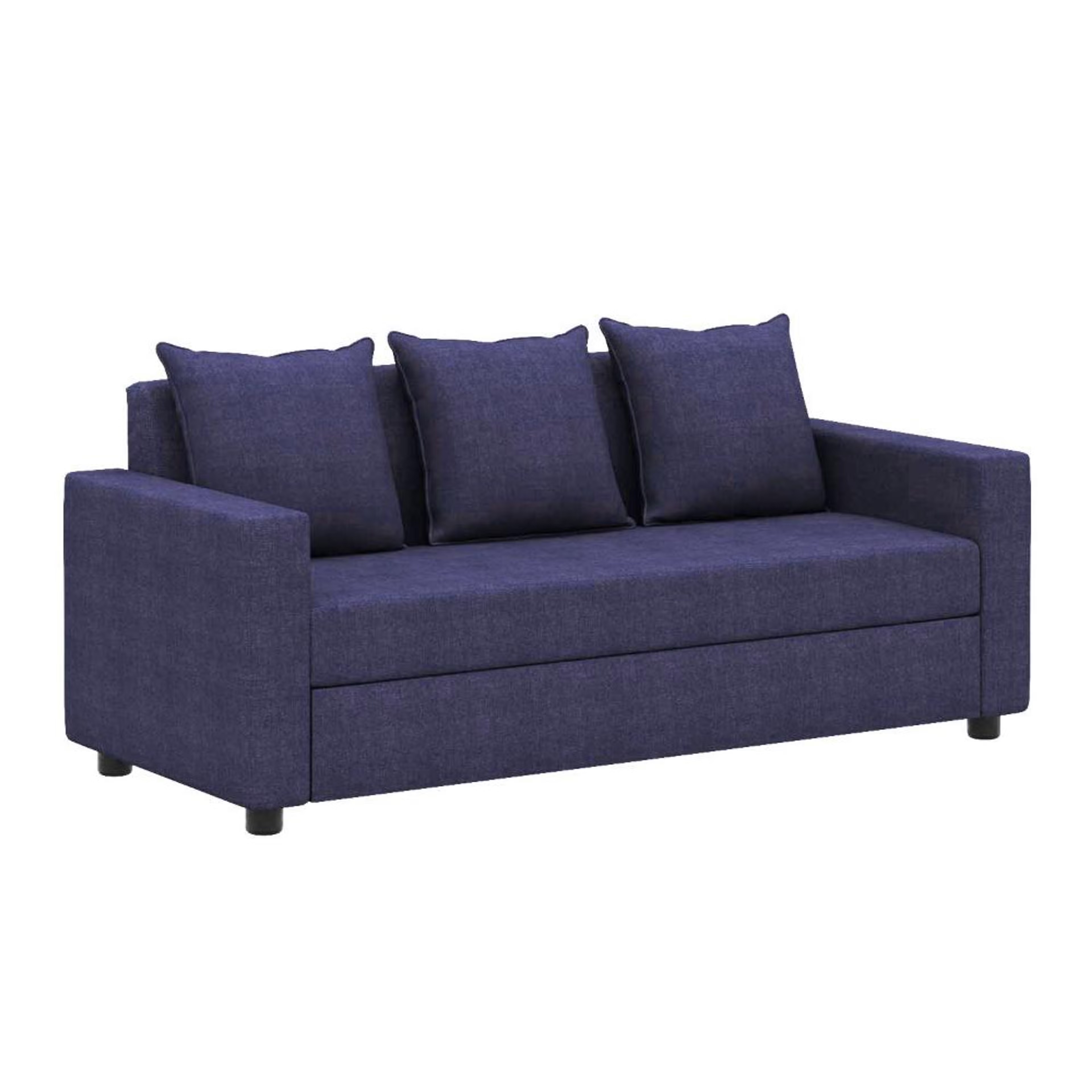 Home 27 Wakefit Solatio Sofa - Three Seater Regular, Three Seater, Blue