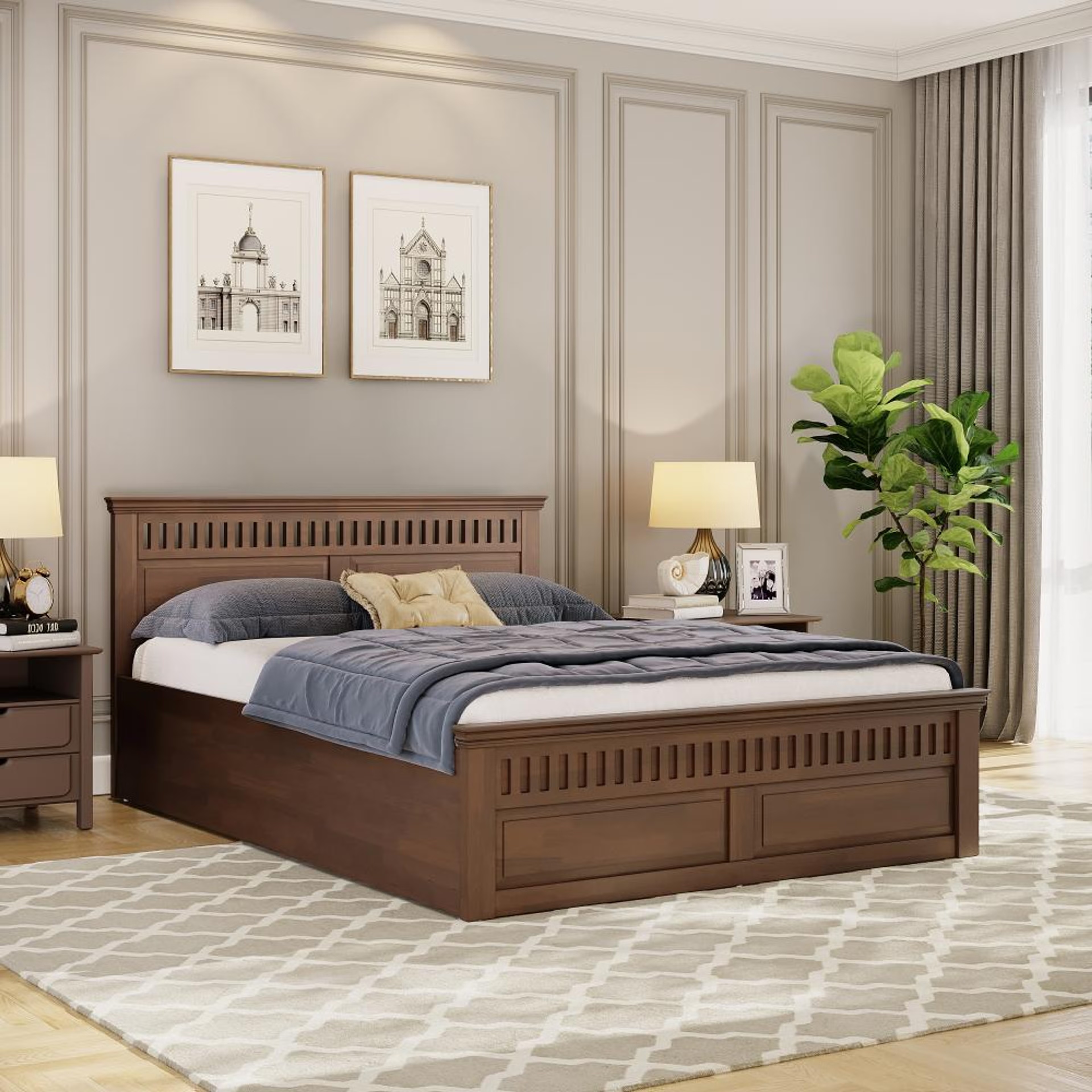 Wakefit Pegasi Queen Storage Bed Queen - 78" x 60\