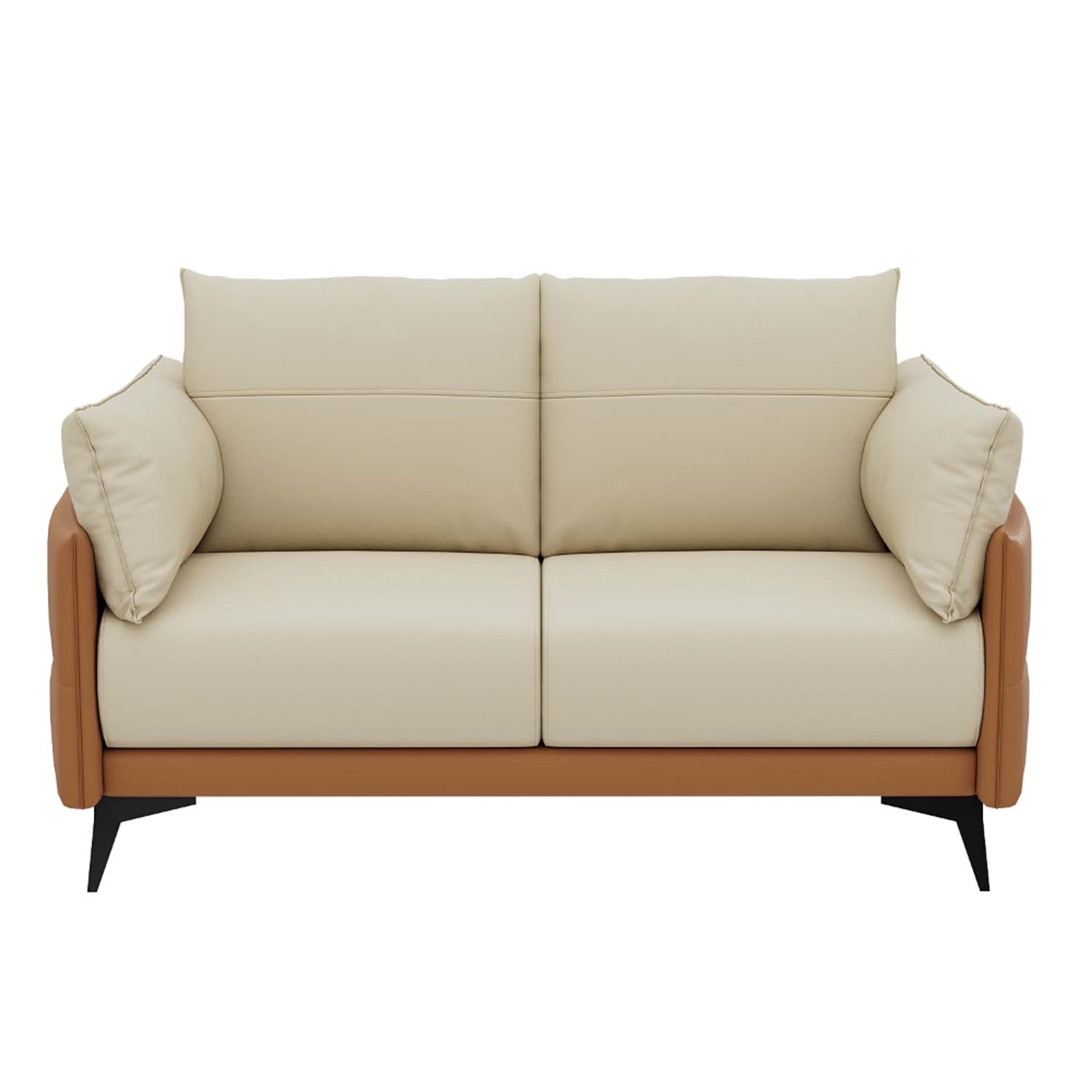 Home 41 Wakefit Komodo Sofa - Two Seater Regular, 2 Seater, Camel & Beige