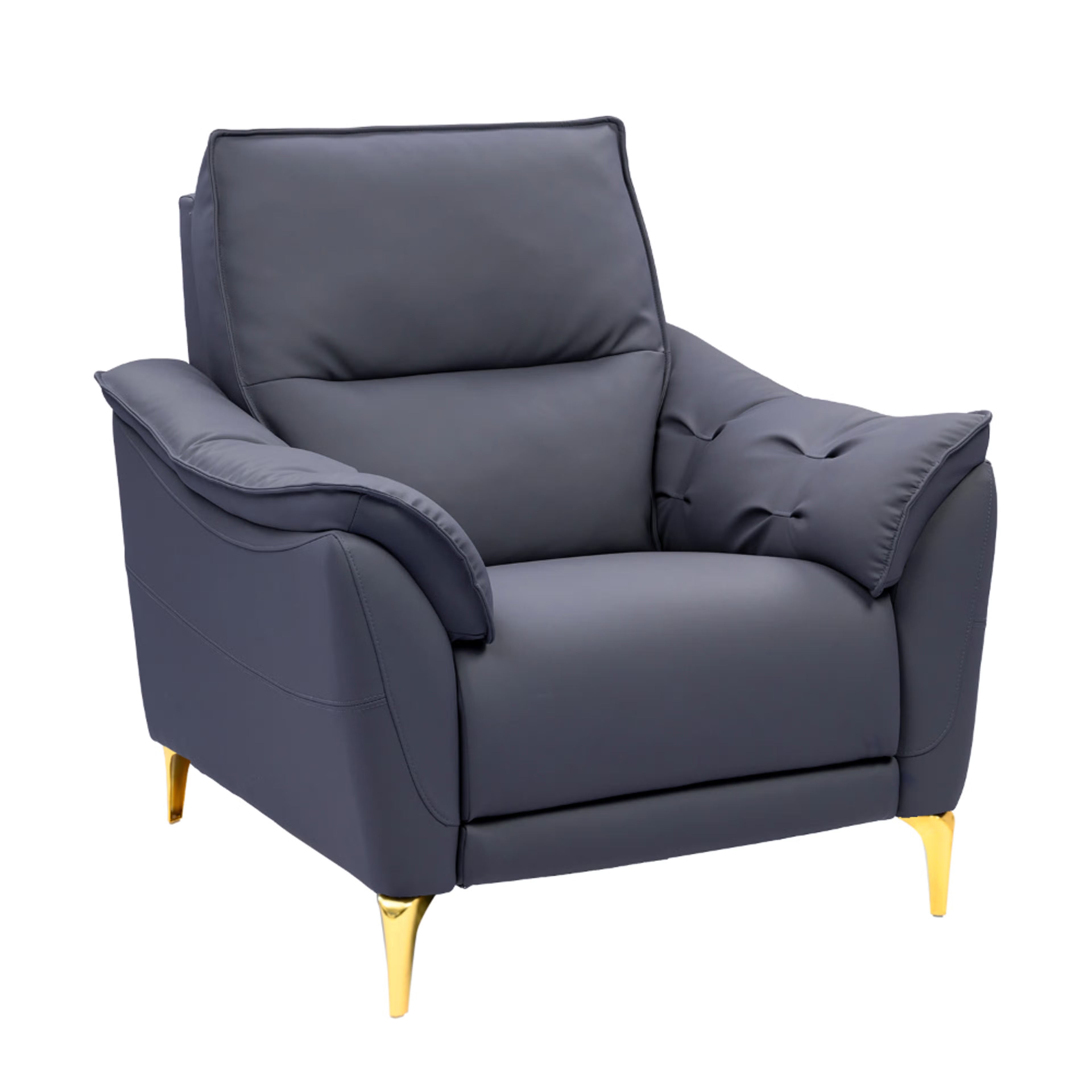 Home 42 Wakefit Tuvalu Sofa without Motion - Single Seater Regular, Standard, Without Motion, 1 Seater, Blue