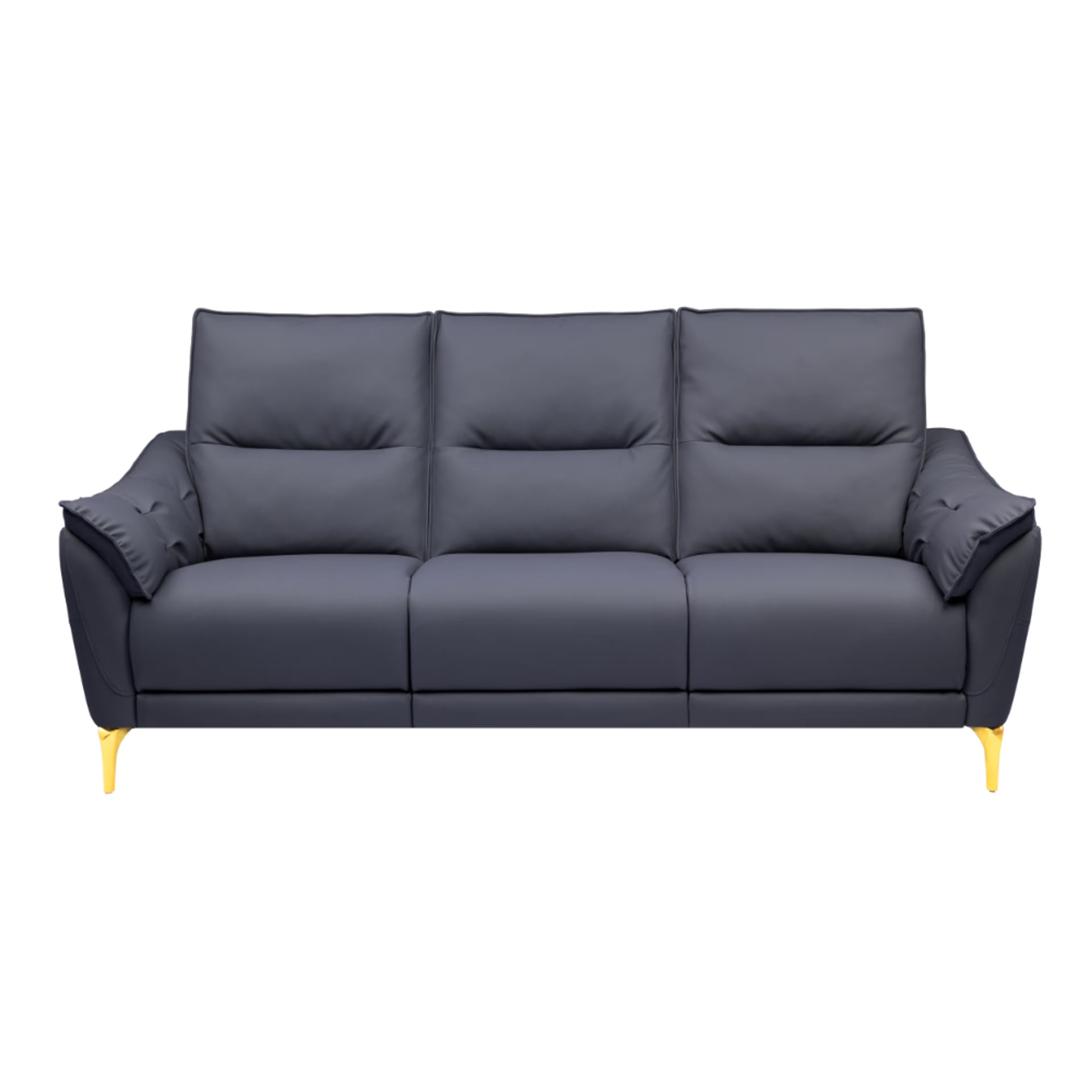 Home 37 Wakefit Tuvalu Sofa without Motion - Three Seater Regular, Standard, Without Motion, 3 Seater, Blue