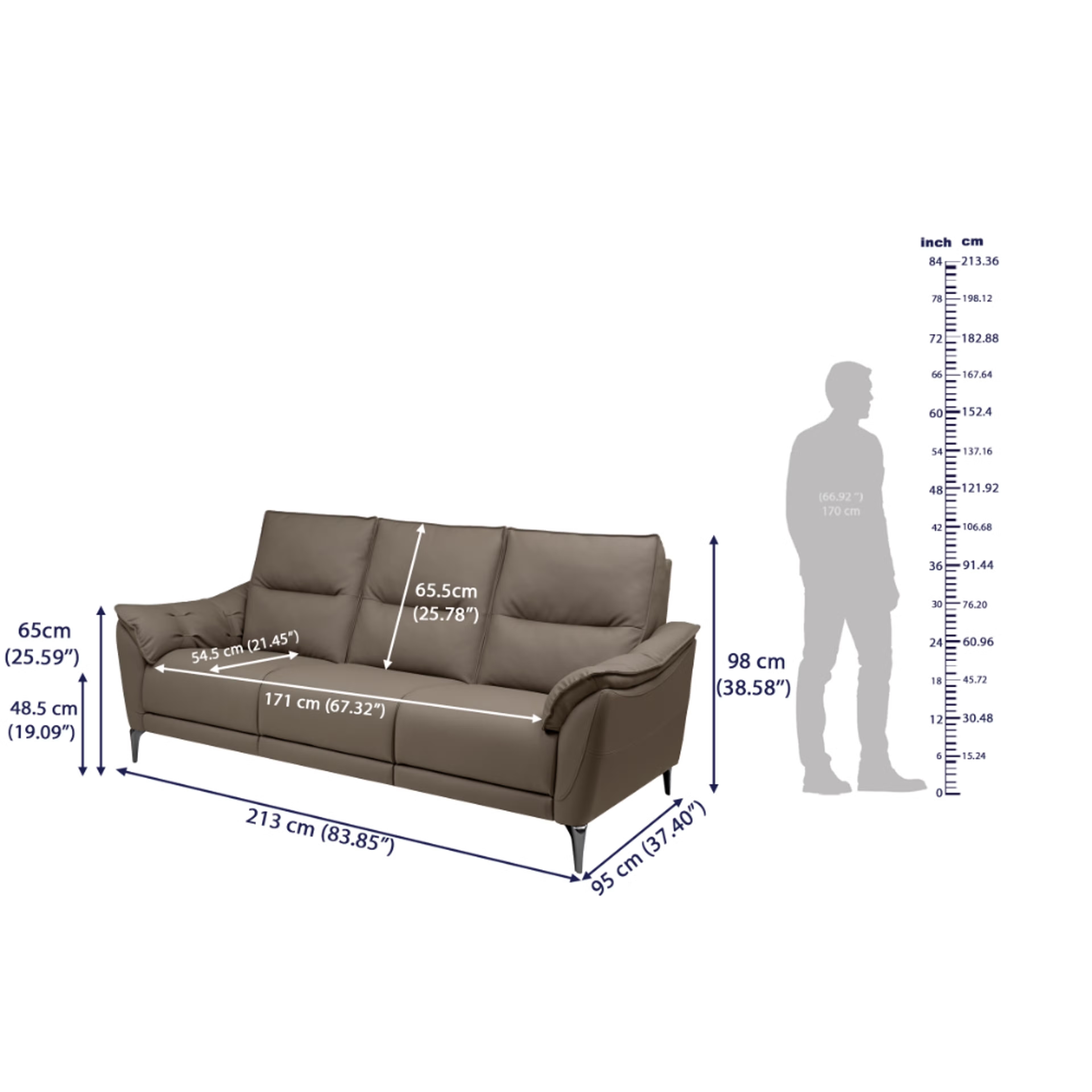 Wakefit Tuvalu without Motion Sofa Set (3+2) Seater Regular, Standard, Without Motion, Set (3+2), Grey 9 Wakefit Tuvalu without Motion Sofa Set (3+2) Seater Regular, Standard, Without Motion, Set (3+2), Grey
