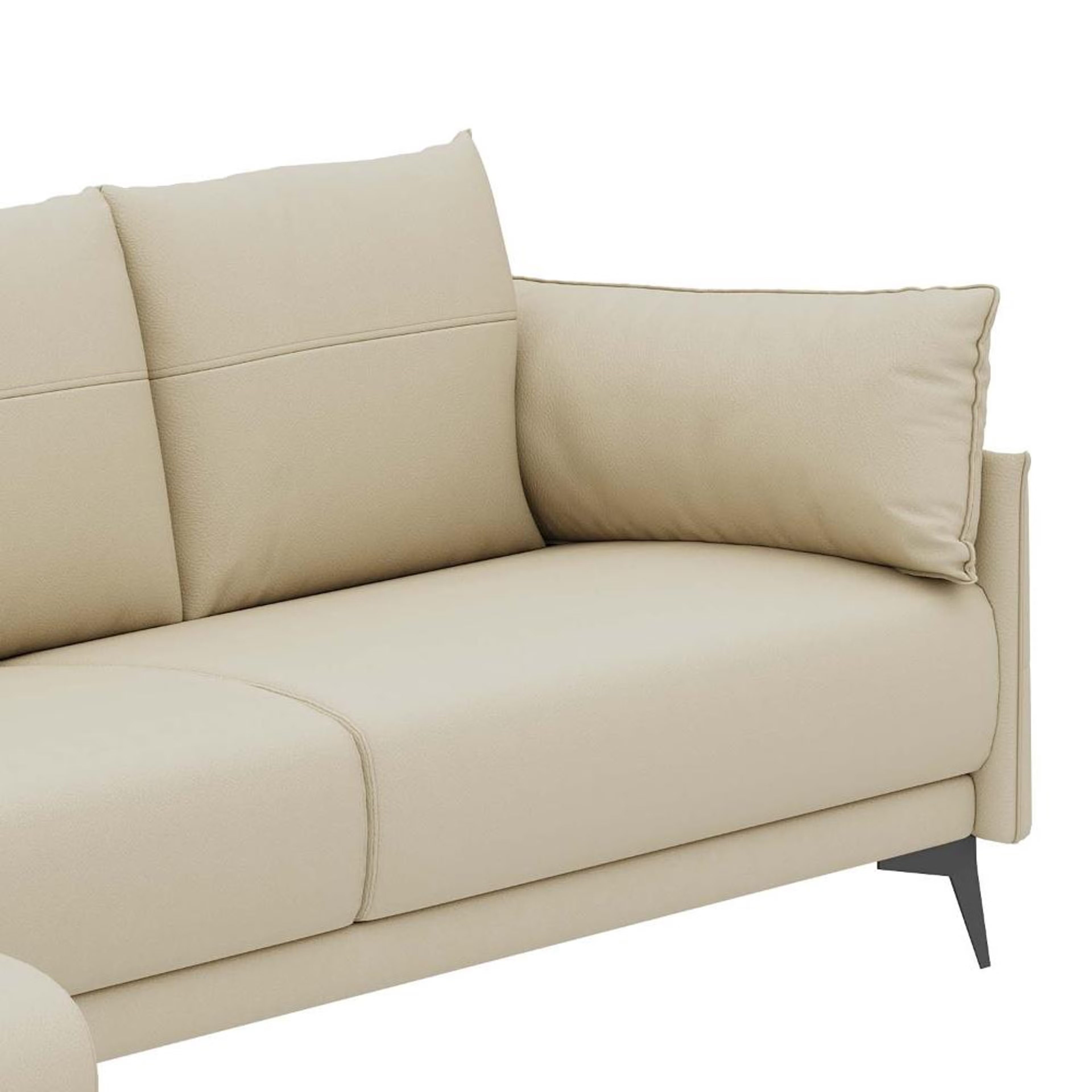 Komodo (3 Seater + Left Aligned Chaise) Sectional, Set (3 Seater + Left Aligned Chaise), Beige 6 Komodo (3 Seater + Left Aligned Chaise) Sectional, Set (3 Seater + Left Aligned Chaise), Beige