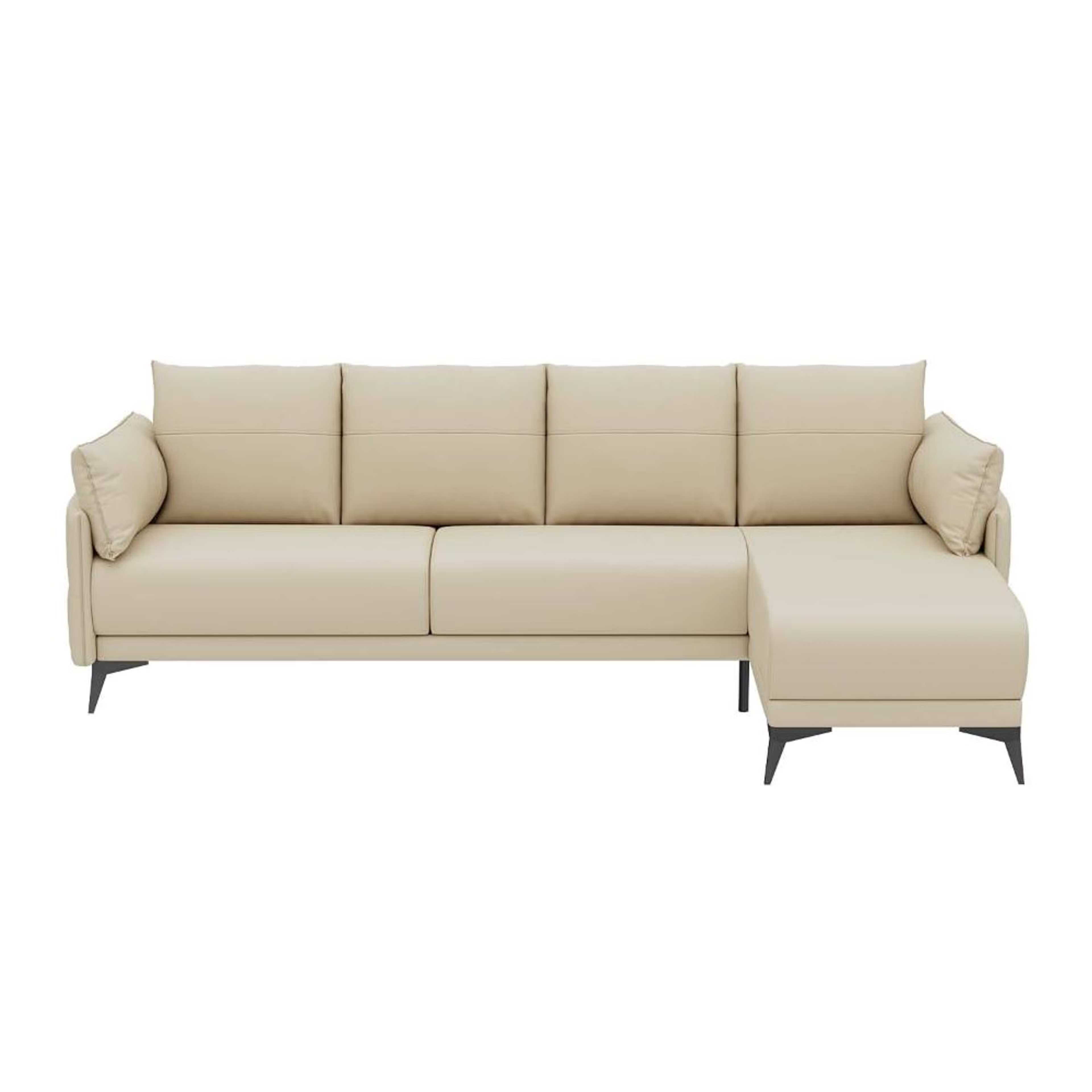 Home 35 Komodo (3 Seater+ Right Aligned Chaise) Sectional, Set (3 Seater + Right Aligned Chaise), Beige