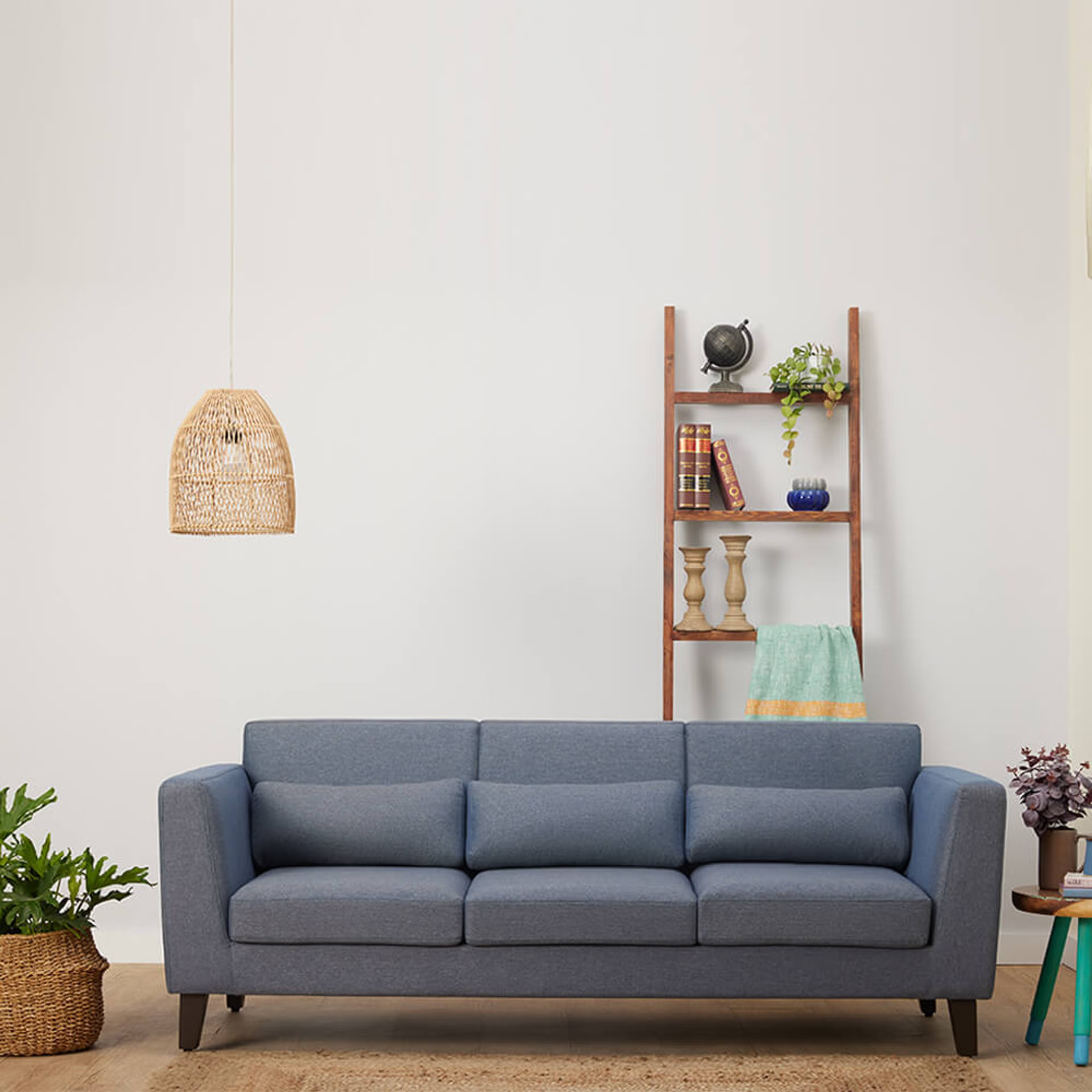 Home 31 Wakefit SnoozePro Sofa Set Regular, 3 Seater + 2 Seater + 1 Seater, Omega Blue