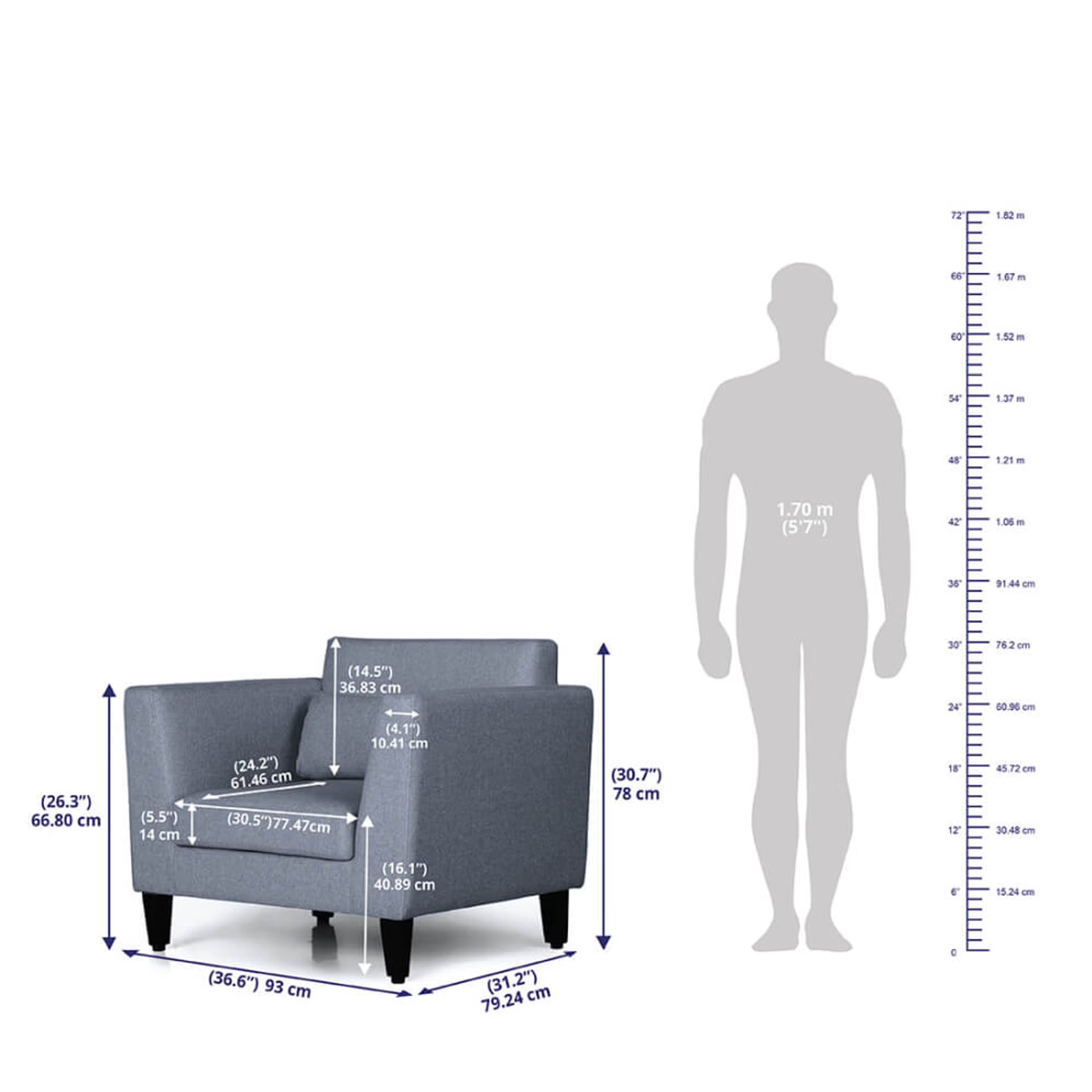 Wakefit SnoozePro Sofa Set Regular, 3 Seater + 2 Seater + 1 Seater, Omega Blue 16 Wakefit SnoozePro Sofa Set Regular, 3 Seater + 2 Seater + 1 Seater, Omega Blue
