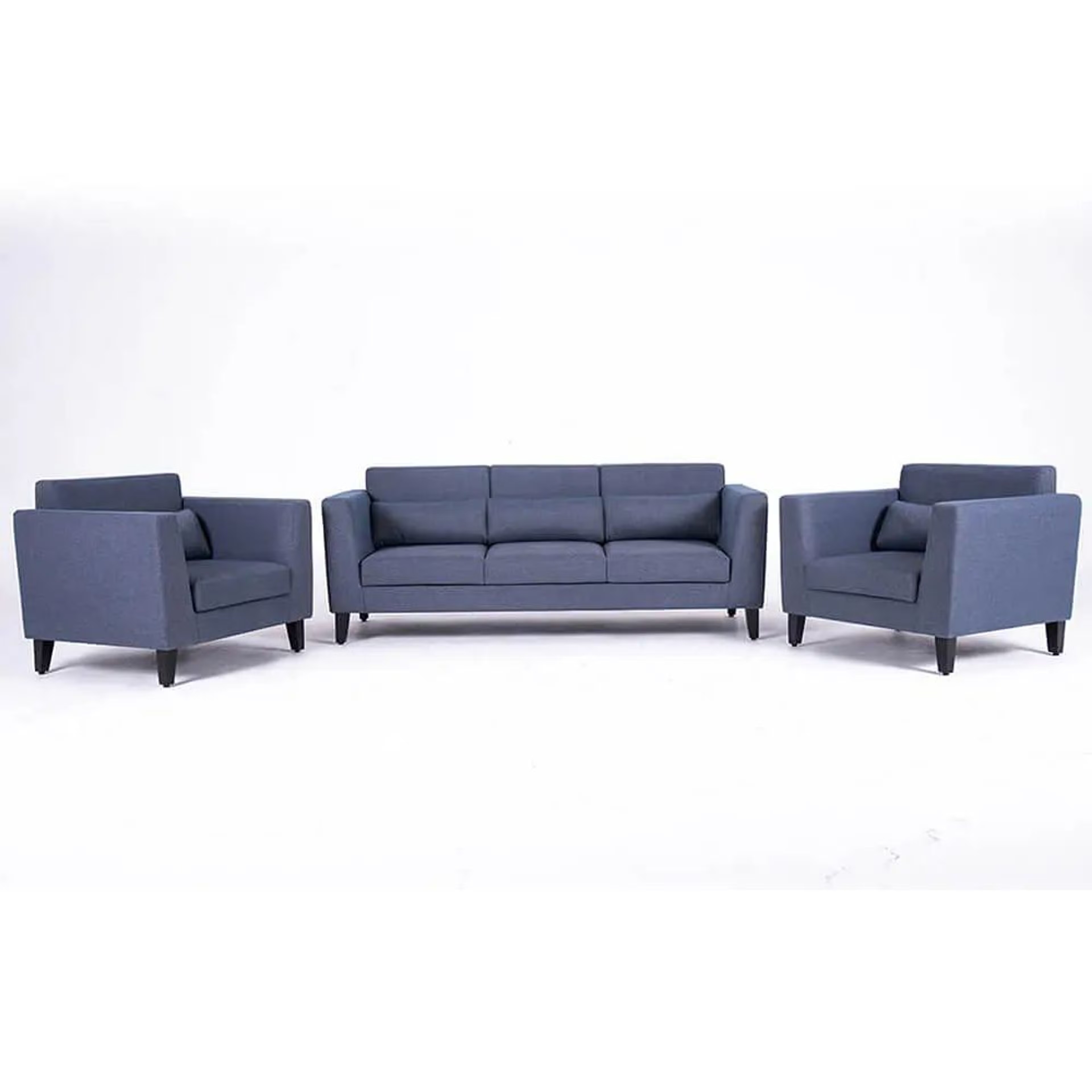 Home 33 Wakefit SnoozePro Sofa Set Regular, 3 Seater + 2 Seater + 1 Seater, Omega Blue
