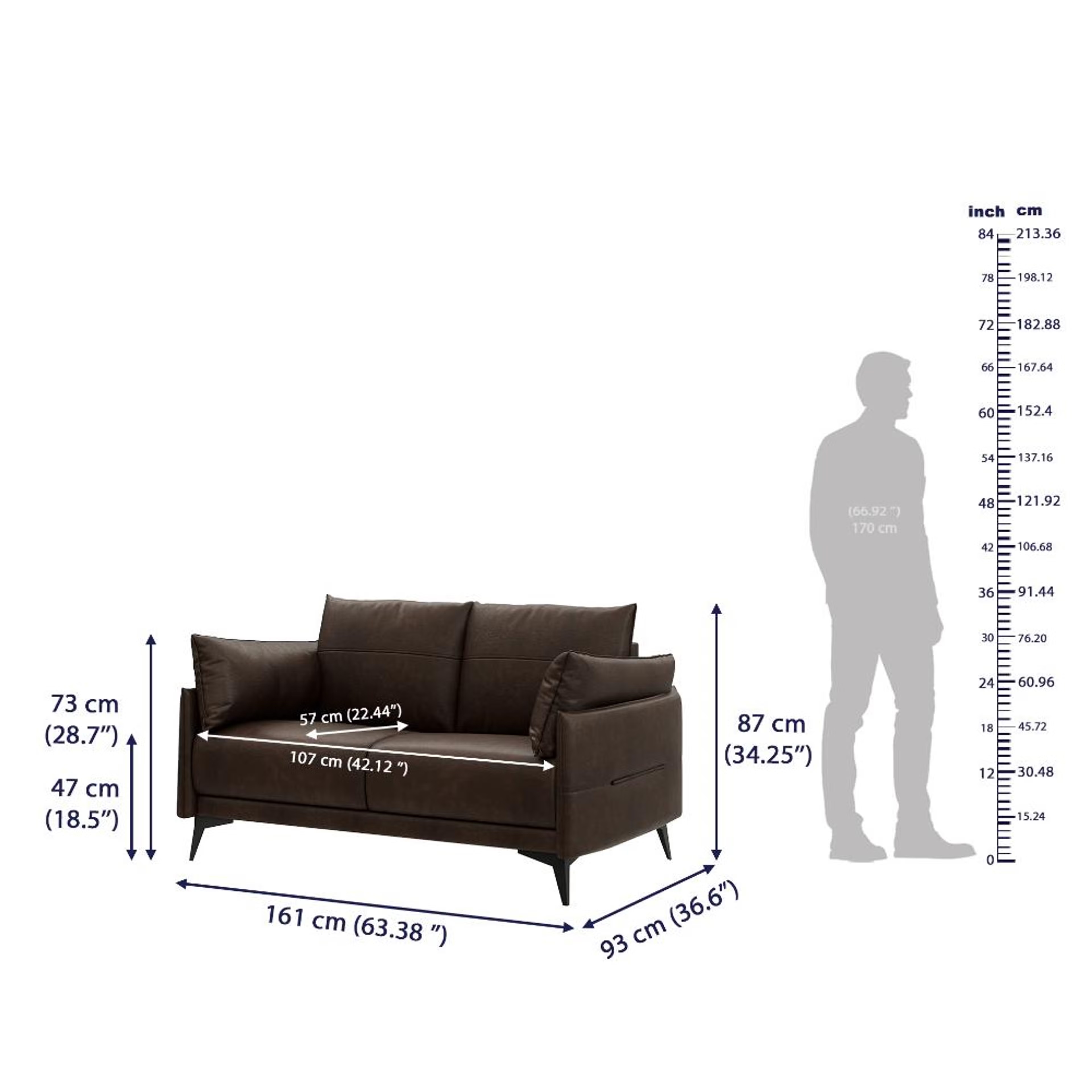Wakefit Komodo Sofa Set (3+2+1) Seater Regular, Set (3+2+1), Brown 9 Wakefit Komodo Sofa Set (3+2+1) Seater Regular, Set (3+2+1), Brown