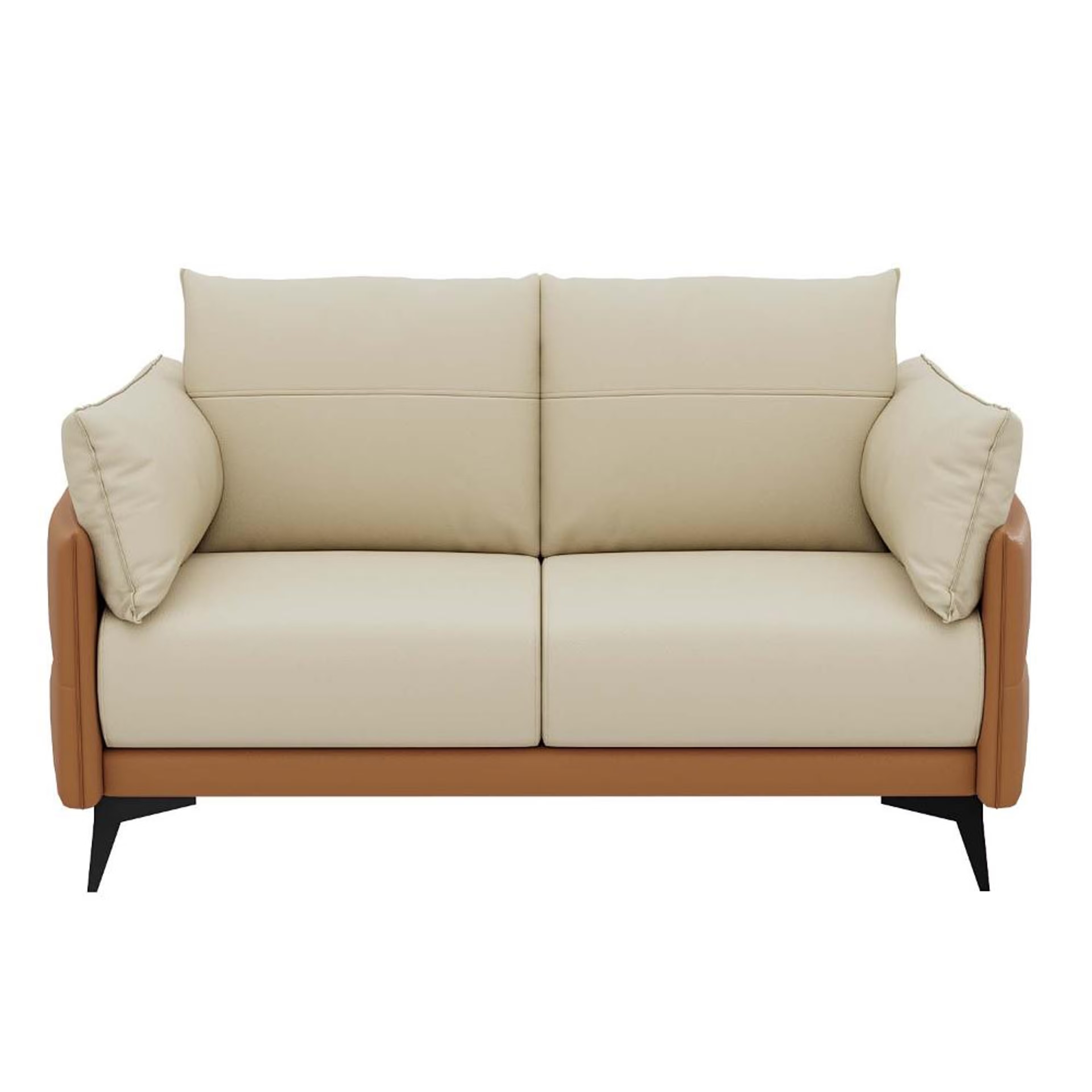 Home 41 Wakefit Komodo Sofa Set (2+1+1) Seater Regular, Set (2+1+1), Camel & Beige