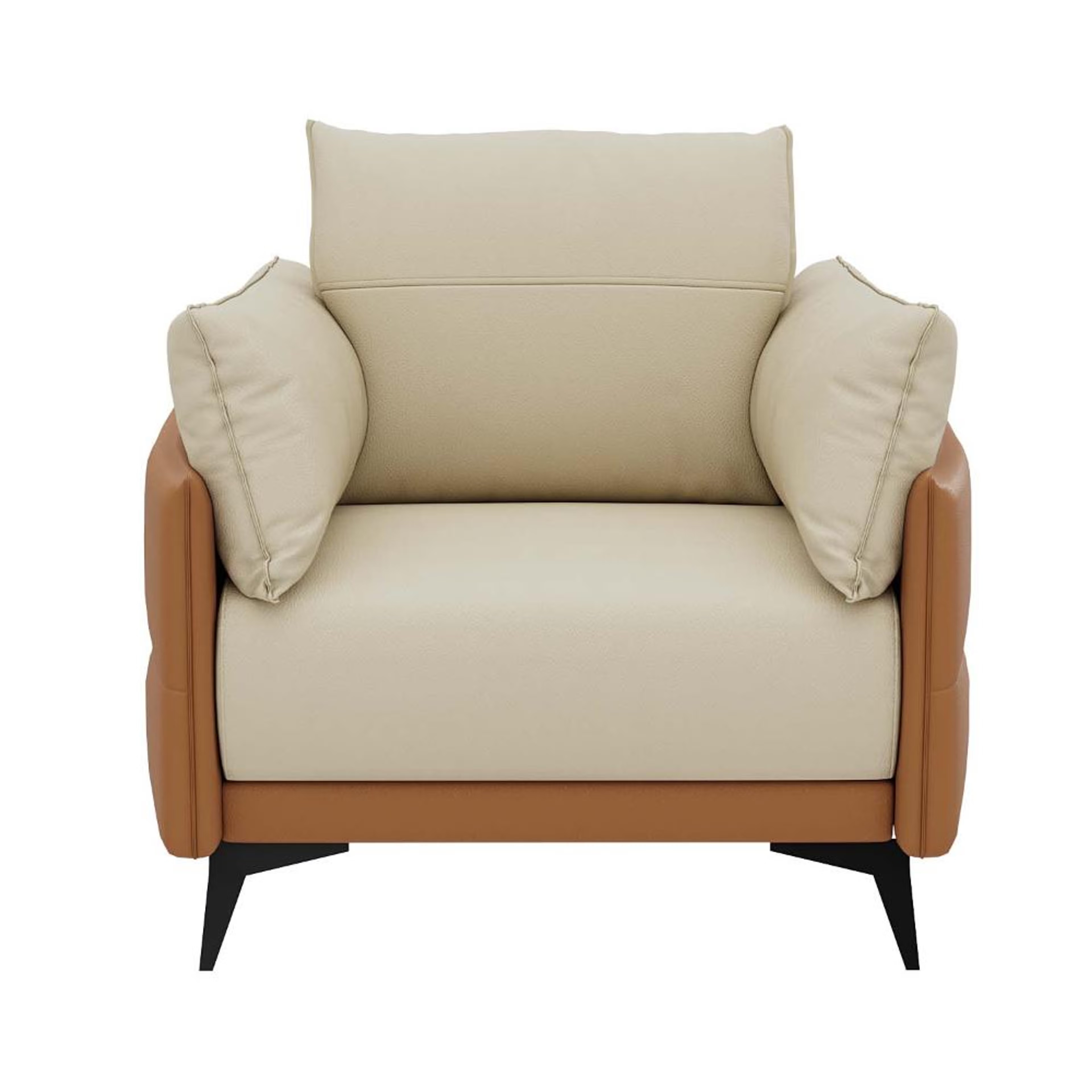 Home 42 Wakefit Komodo Sofa Set (2+1+1) Seater Regular, Set (2+1+1), Camel & Beige