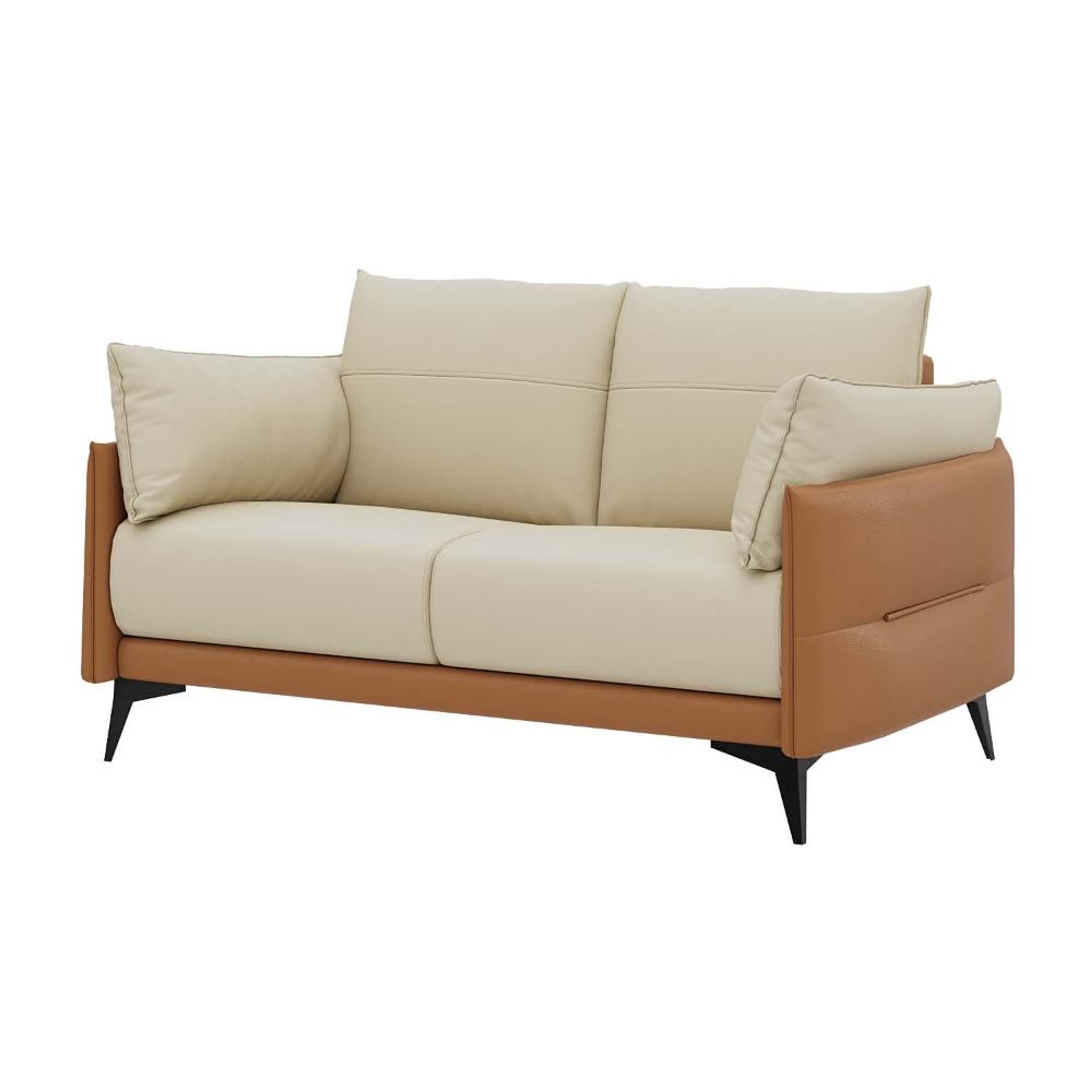 Wakefit Komodo Sofa Set (2+1+1) Seater Regular, Set (2+1+1), Camel & Beige 4 Wakefit Komodo Sofa Set (2+1+1) Seater Regular, Set (2+1+1), Camel & Beige