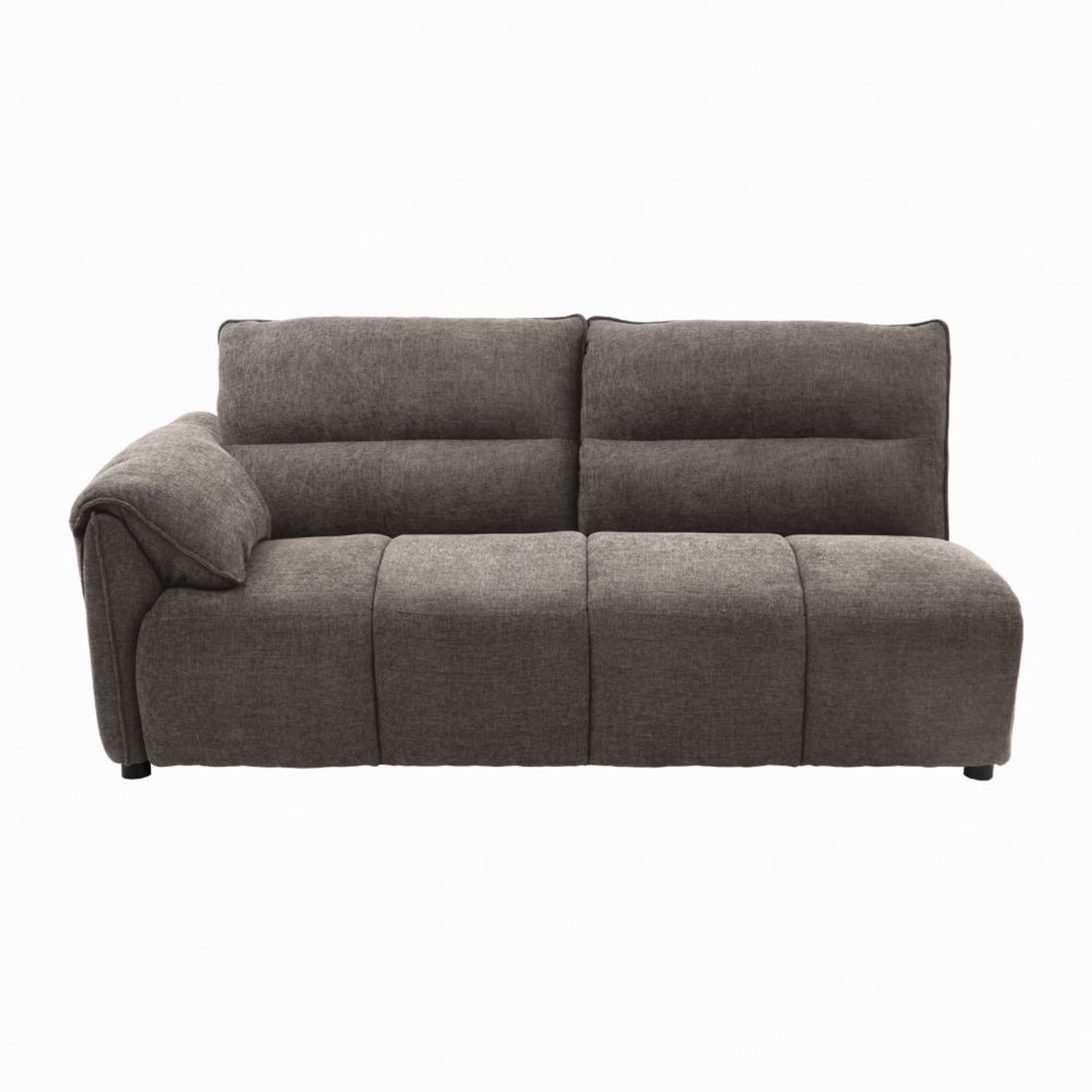 Home 38 Naxos (3 Seater+ Right Aligned Chaise) Sectional, Set (3 Seater + Right Aligned Chaise), Grey