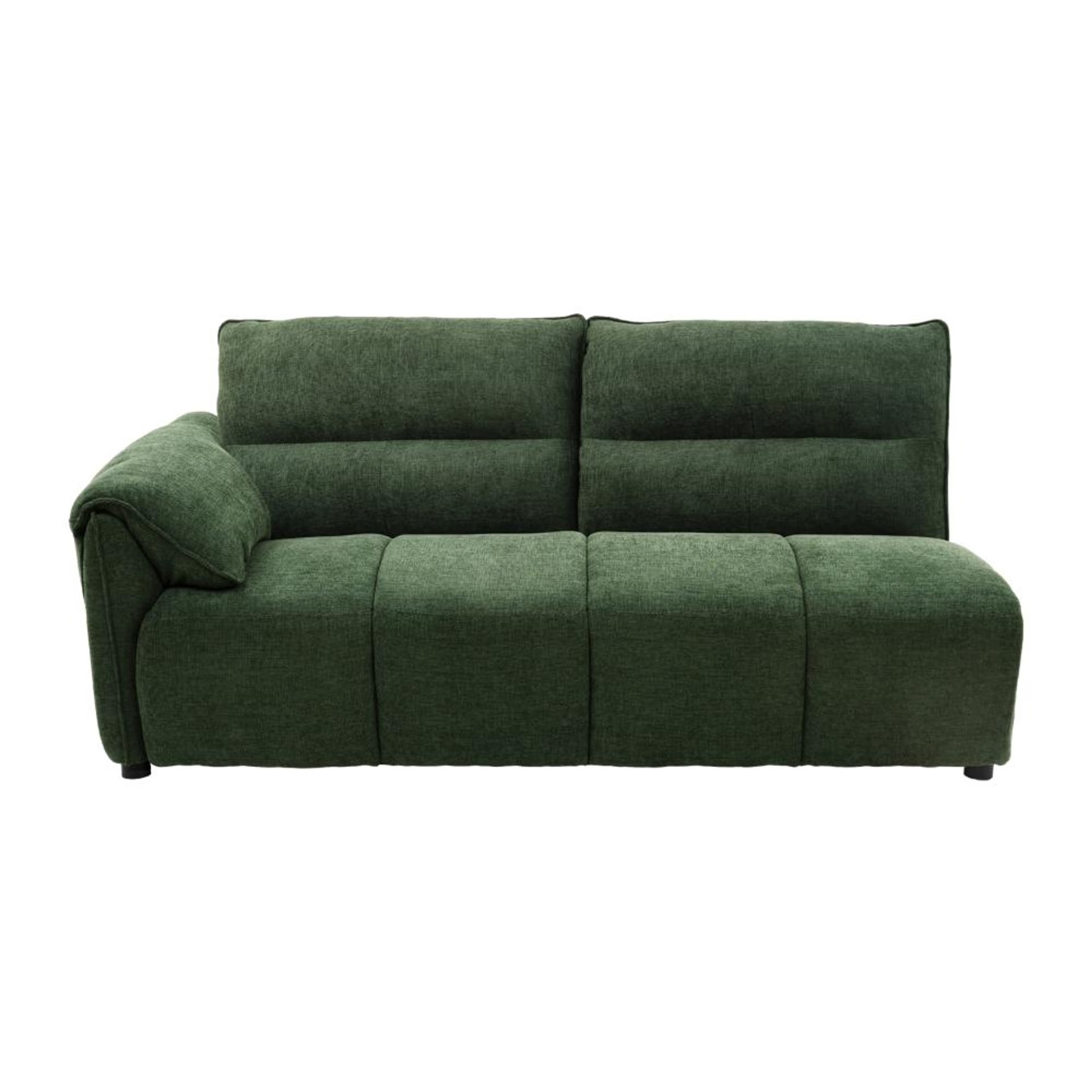 Home 37 Naxos (3 Seater+ Right Aligned Chaise) Sectional, Set (3 Seater + Right Aligned Chaise), Green
