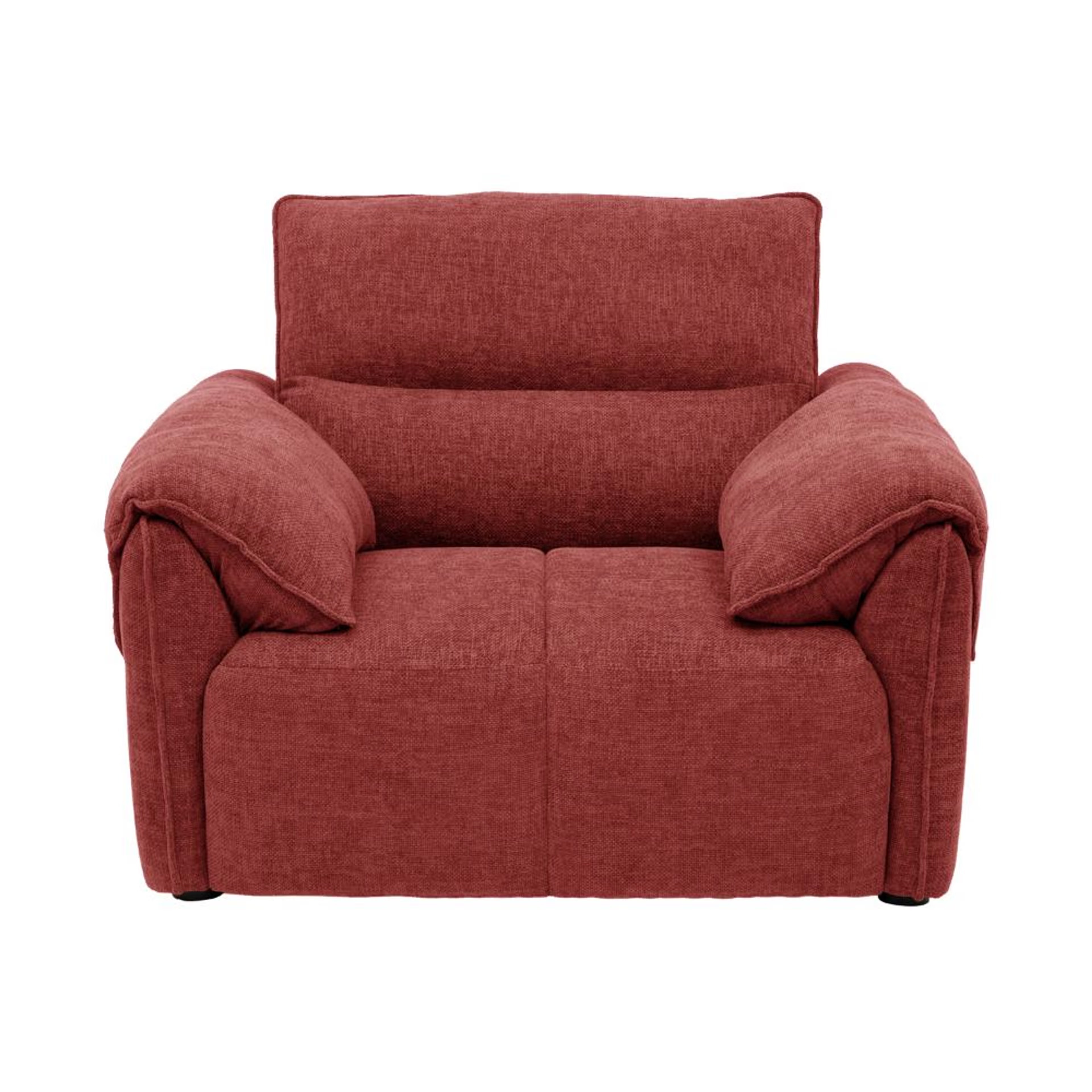 Wakefit Naxos Sofa Set (3+1+1) Seater Regular, Set (3+1+1), Maroon