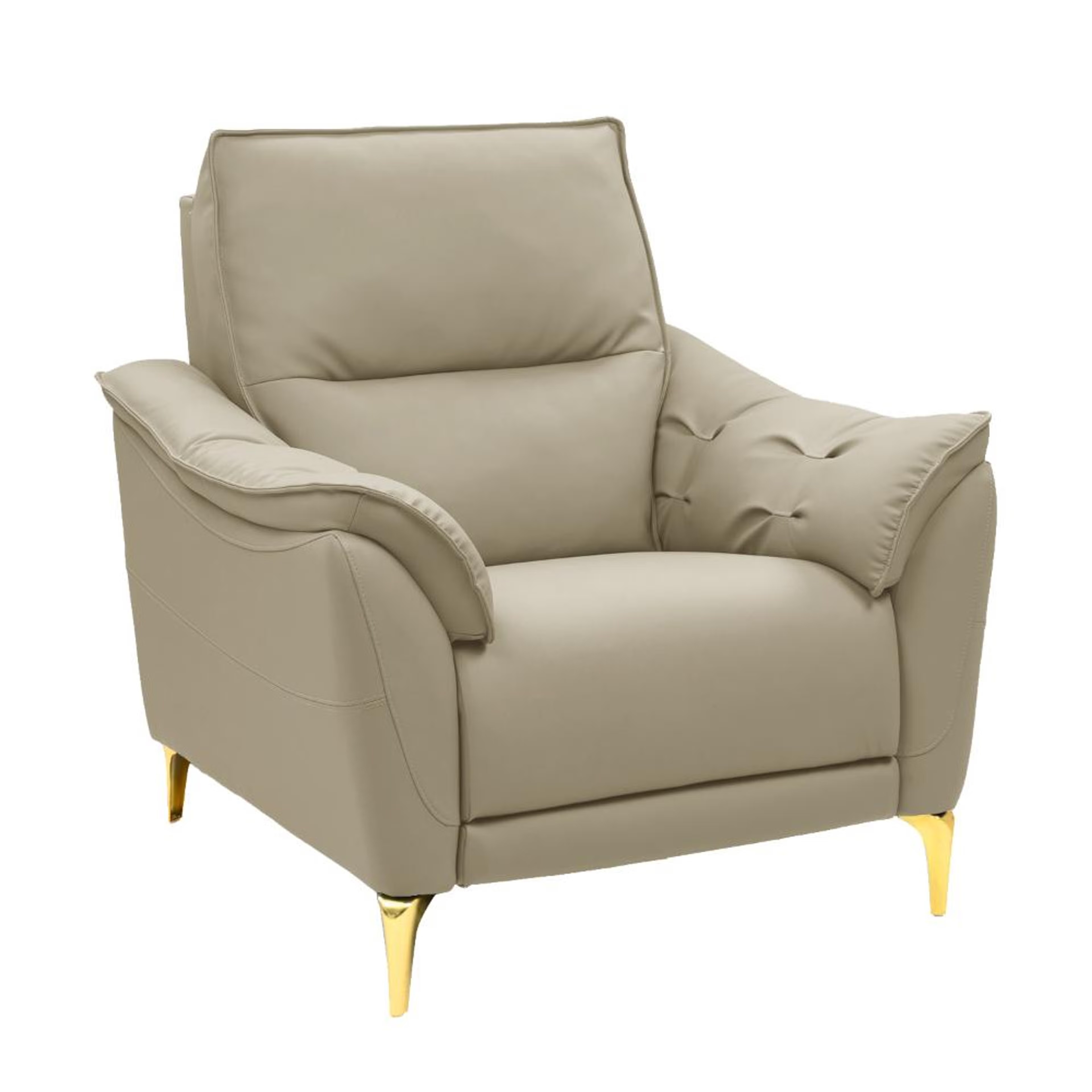 Home 27 Wakefit Tuvalu Sofa without Motion - Single Seater Regular, Standard, Without Motion, 1 Seater, Beige