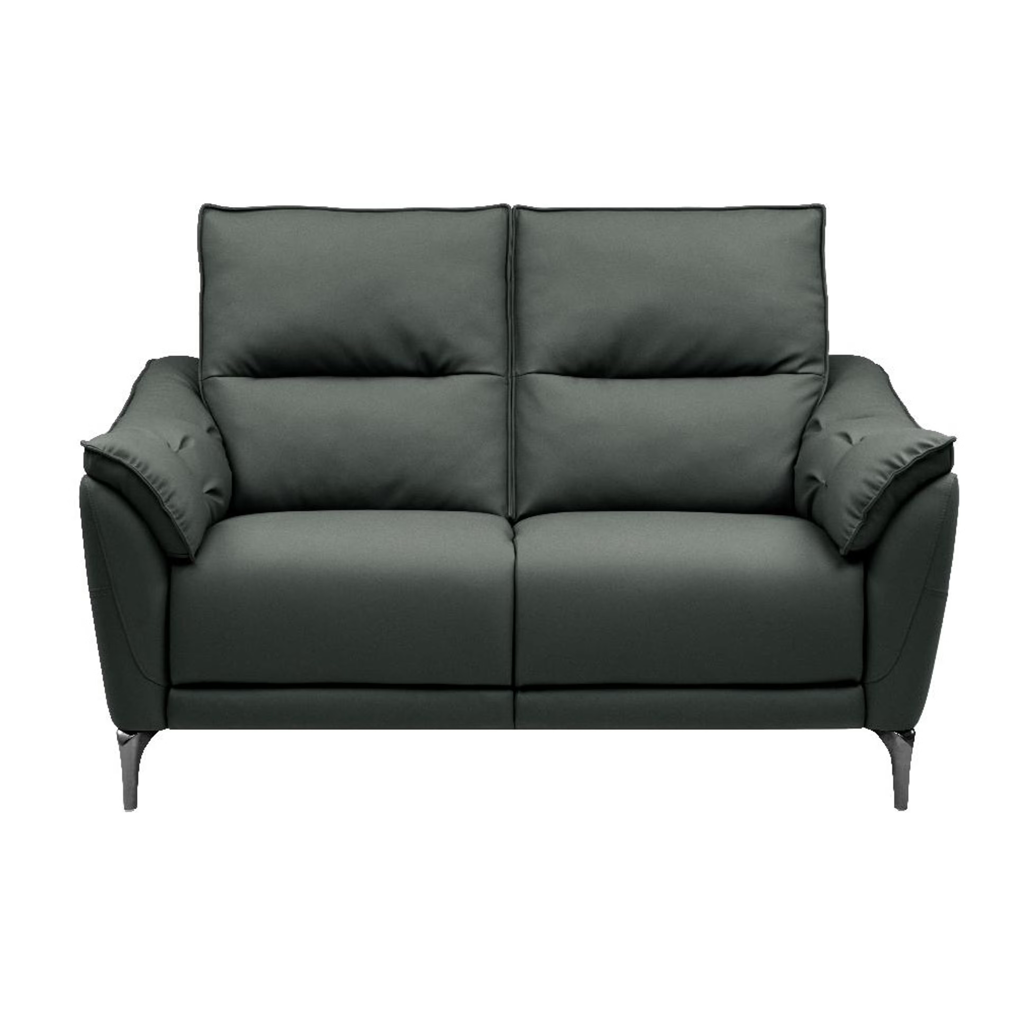 Wakefit Tuvalu Sofa without Motion - Two Seater Regular, Standard, Without Motion, 2 Seater, Forest Green