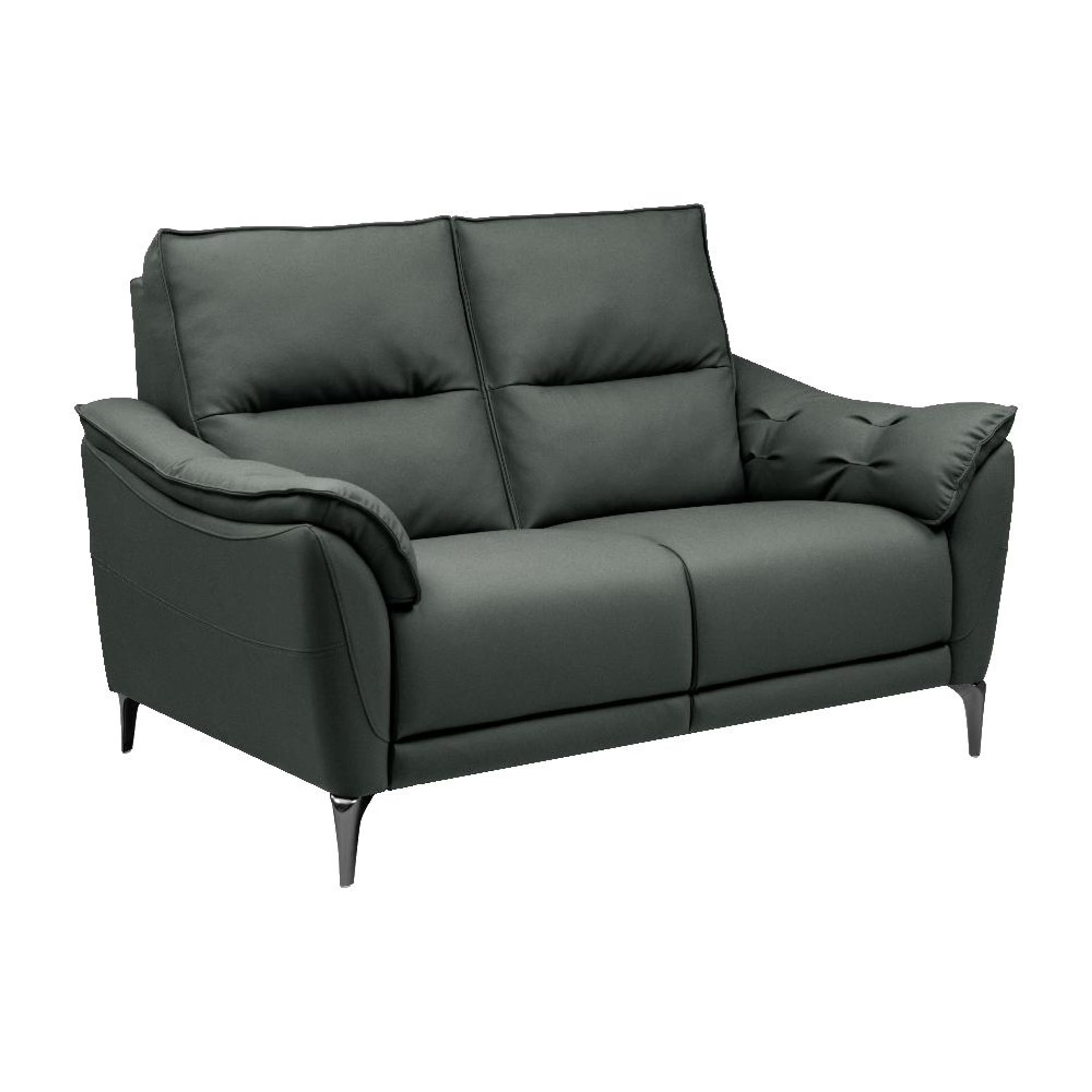 Wakefit Tuvalu Sofa without Motion - Two Seater Regular, Standard, Without Motion, 2 Seater, Forest Green